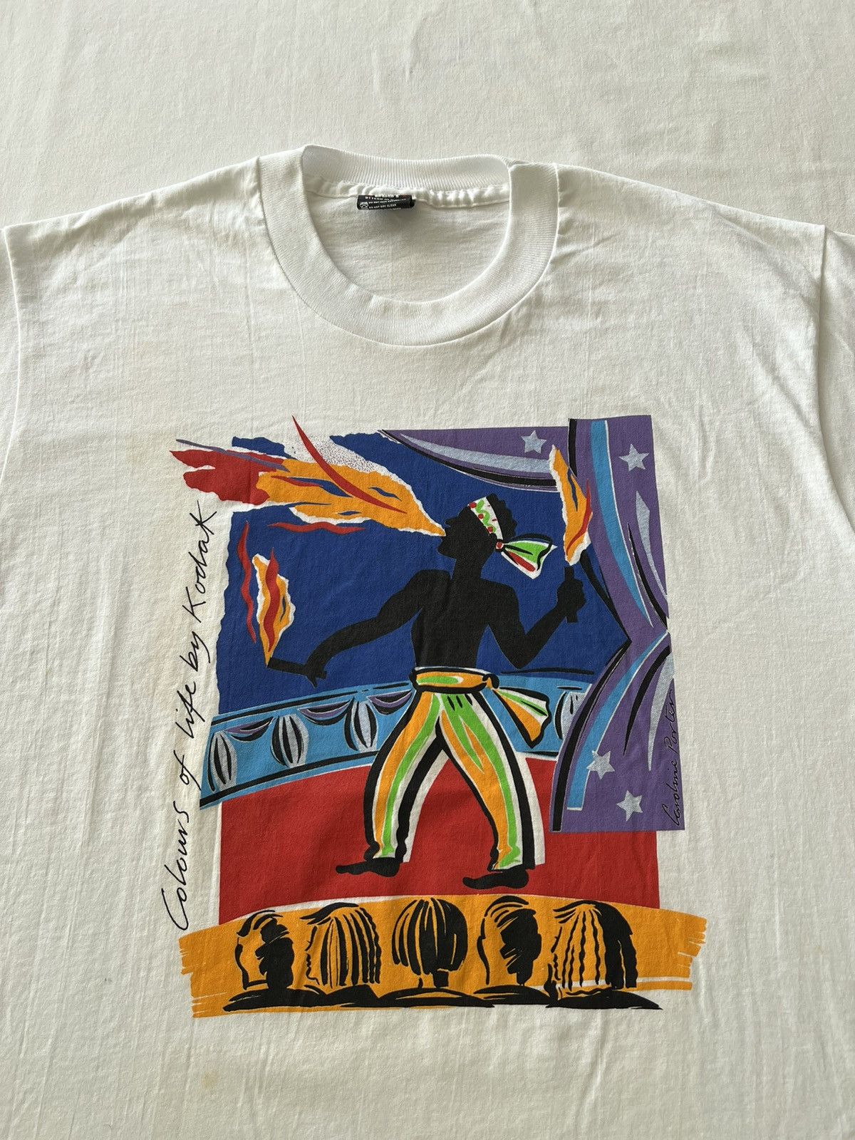 Band Tees Vintage 90s Colours of Life by Kodak Promo White Tee Size US XL / EU 56 / 4 - 4 Thumbnail