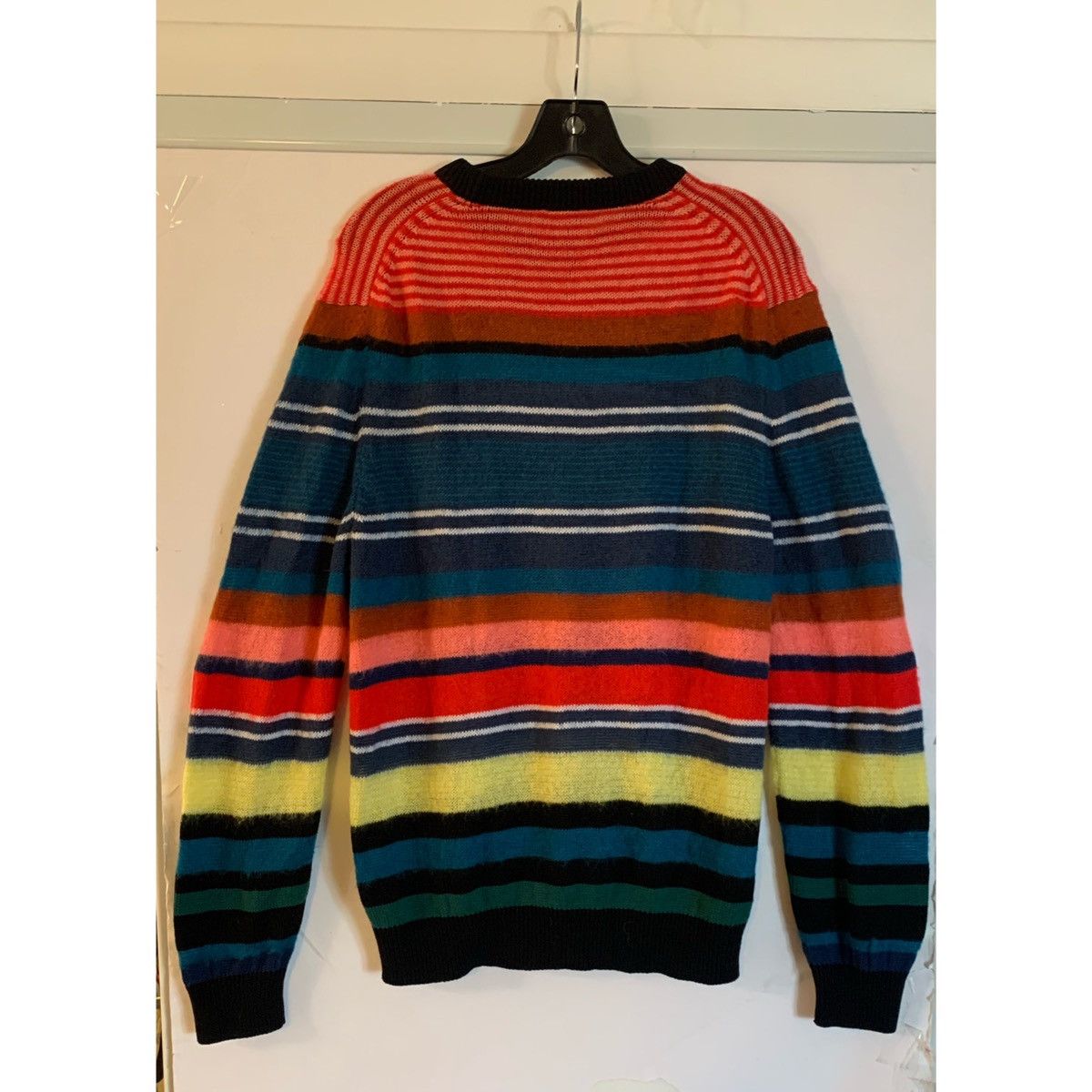 Paul Smith PAUL SMITH STRIPES MOHAIR BLEND KNITWEAR SWEATER Size US XXL / EU 58 / 5 - 2 Thumbnail