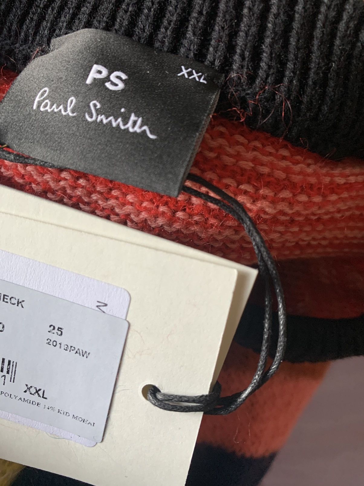 Paul Smith PAUL SMITH STRIPES MOHAIR BLEND KNITWEAR SWEATER Size US XXL / EU 58 / 5 - 12 Thumbnail
