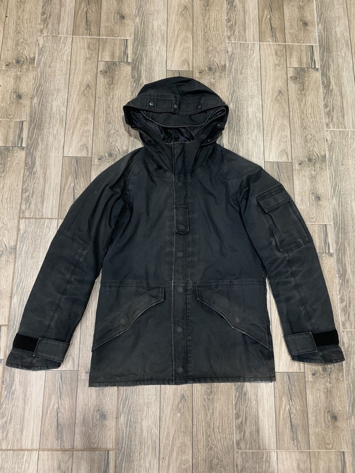 Attachment Faded Distressed Attachment Hooded Jacket Made In Japan Size US S / EU 44-46 / 1 - 1 Thumbnail