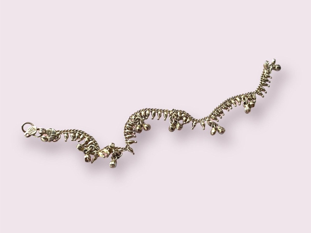Vintage Vintage Silver Ankle Bracelet Bell Anklet Women’s Jewelry Size ONE SIZE - 7 Thumbnail
