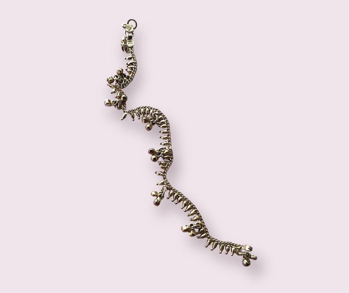 Vintage Vintage Silver Ankle Bracelet Bell Anklet Women’s Jewelry Size ONE SIZE - 4 Thumbnail