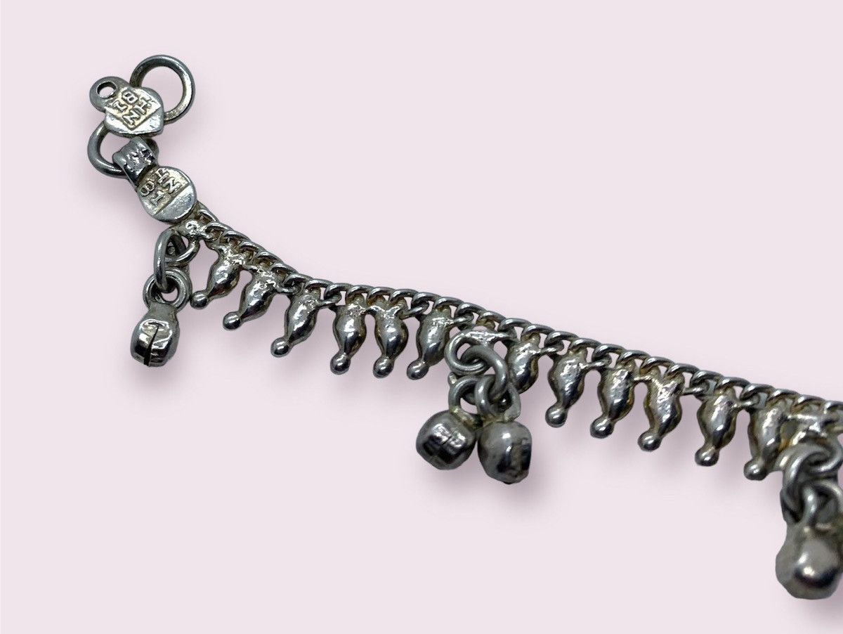 Vintage Vintage Silver Ankle Bracelet Bell Anklet Women’s Jewelry Size ONE SIZE - 5 Thumbnail