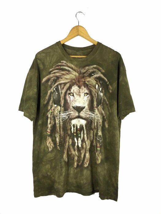 Vintage THE MOUNTAIN TIE DYE RASTA TSHIRT Size US XL / EU 56 / 4 - 1 Thumbnail