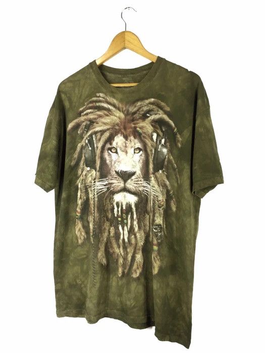 Vintage THE MOUNTAIN TIE DYE RASTA TSHIRT Size US XL / EU 56 / 4 - 2 Thumbnail