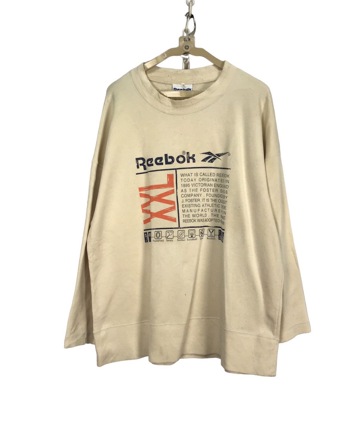 Reebok × Vintage Vintage Reebok printed sweatshirt Size US L / EU 52-54 / 3 - 1 Thumbnail
