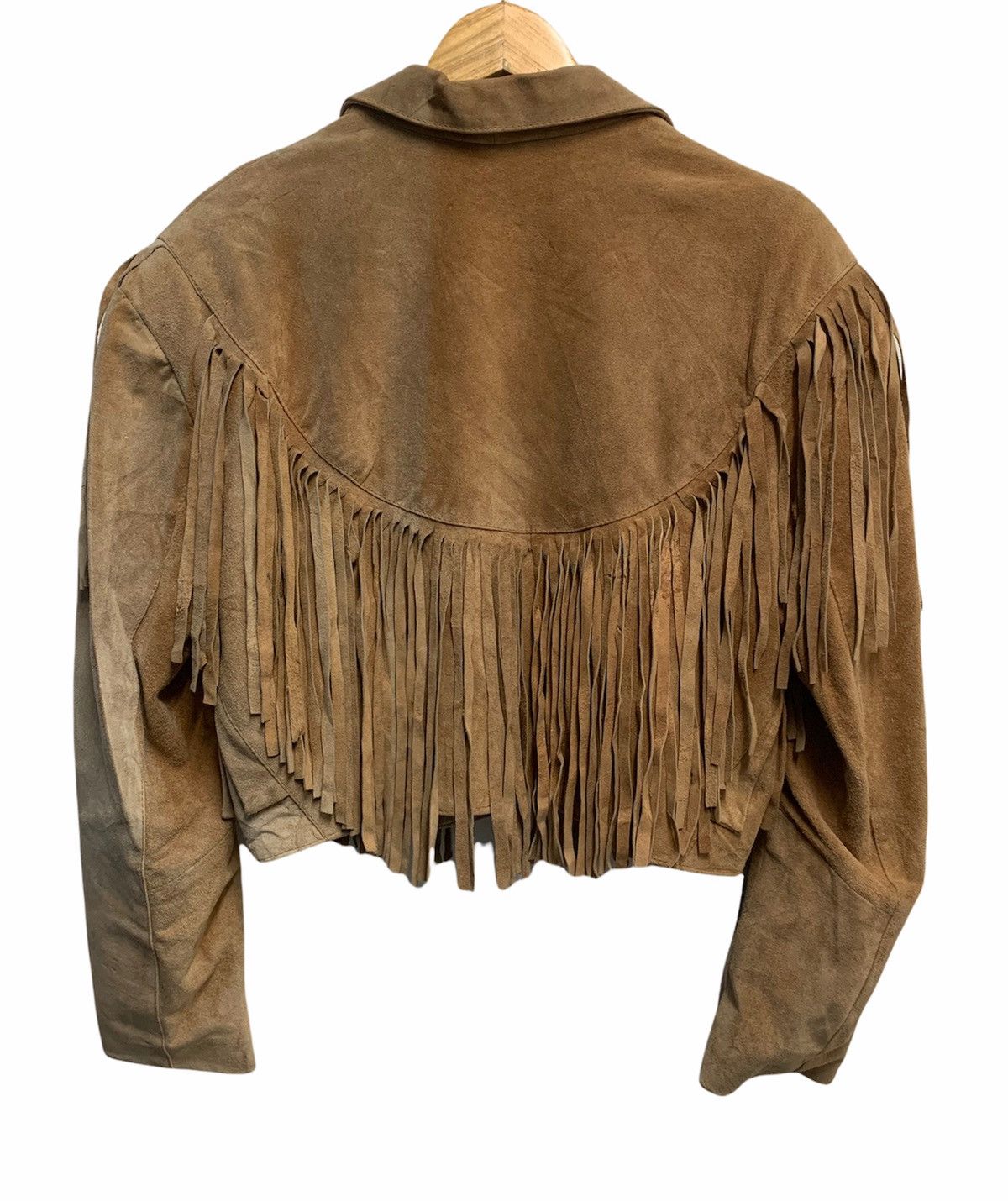 If Six Was Nine RARE ‼️ 70s Vintage Suede Leather Cowboy Cropped Jacket Size US S / EU 44-46 / 1 - 3 Thumbnail