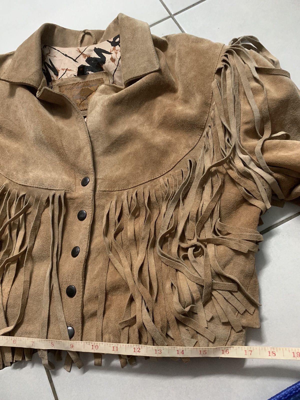 If Six Was Nine RARE ‼️ 70s Vintage Suede Leather Cowboy Cropped Jacket Size US S / EU 44-46 / 1 - 6 Thumbnail
