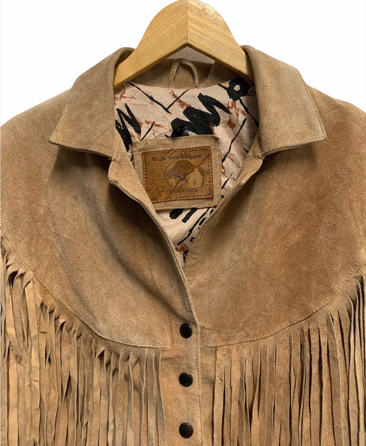 If Six Was Nine RARE ‼️ 70s Vintage Suede Leather Cowboy Cropped Jacket Size US S / EU 44-46 / 1 - 2 Thumbnail