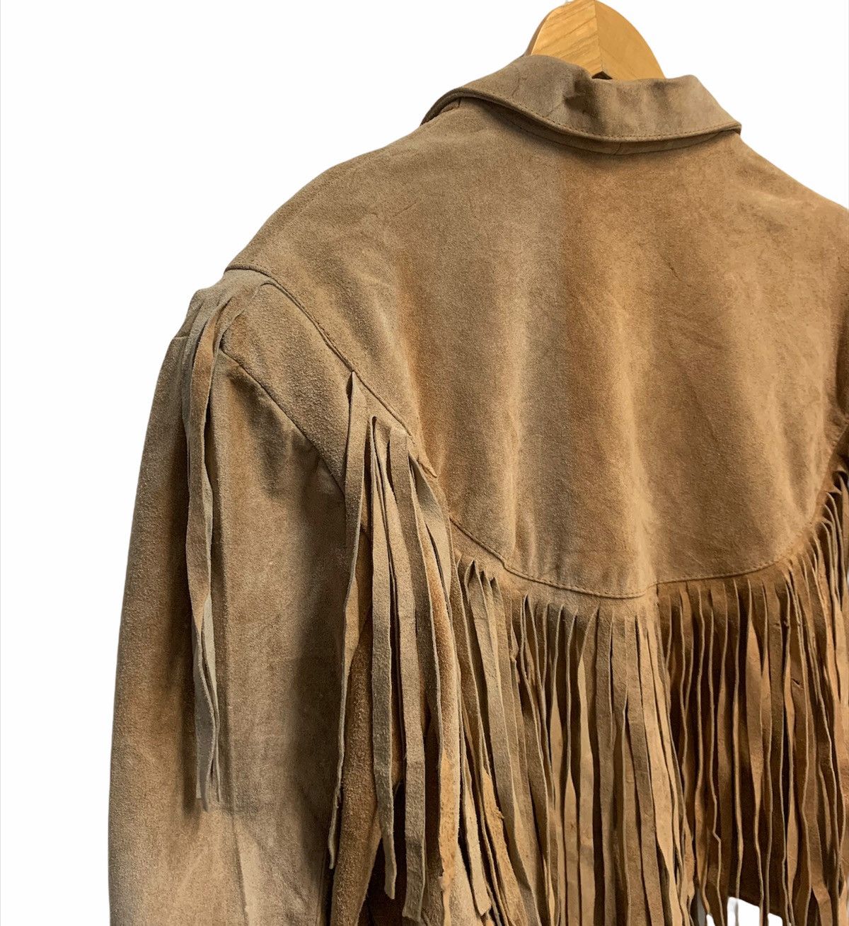 If Six Was Nine RARE ‼️ 70s Vintage Suede Leather Cowboy Cropped Jacket Size US S / EU 44-46 / 1 - 5 Thumbnail