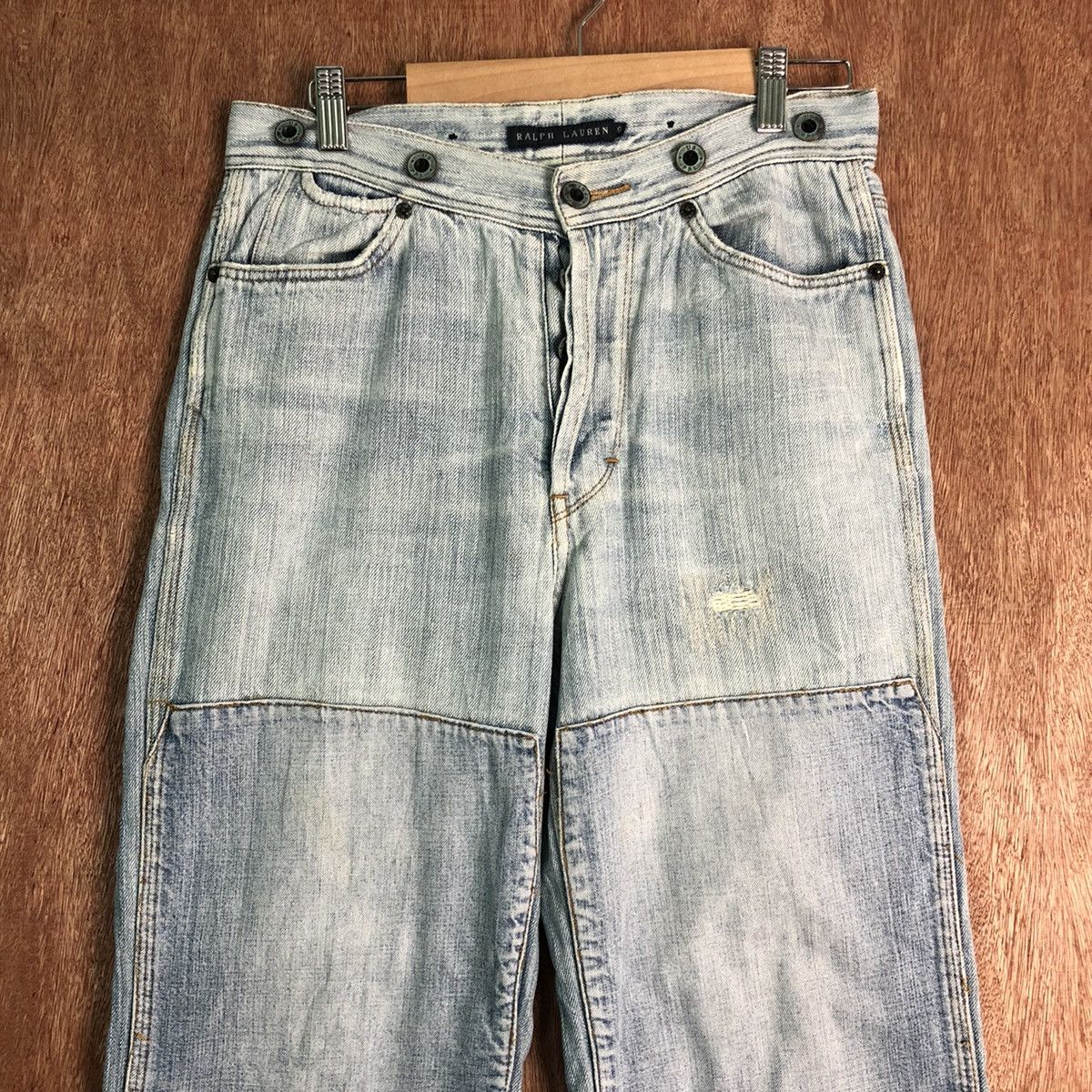 Ralph Lauren DL Ralph Lauren double knee buckle Denim Jeans Pants #c126 Size US 27 - 2 Thumbnail