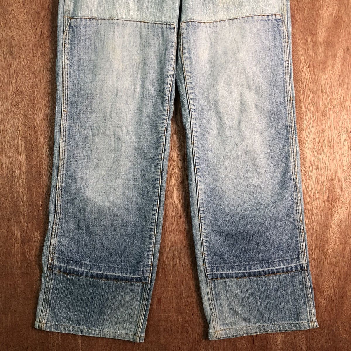 Ralph Lauren DL Ralph Lauren double knee buckle Denim Jeans Pants #c126 Size US 27 - 3 Thumbnail