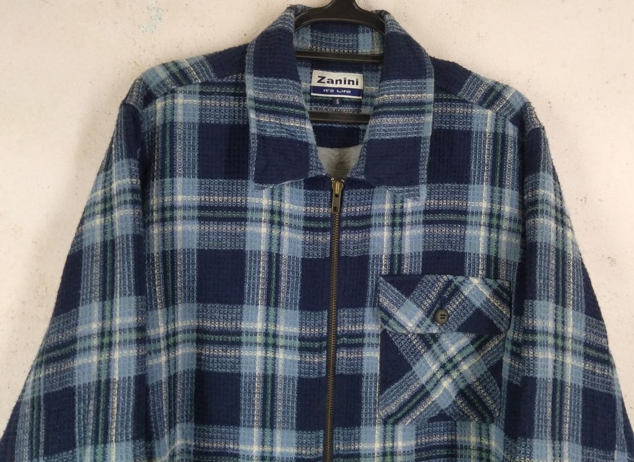 Flannel × Japanese Brand Vintage ZANINI It's Life Thick Heavy Zipper Flannel Jacket Size US M / EU 48-50 / 2 - 2 Thumbnail