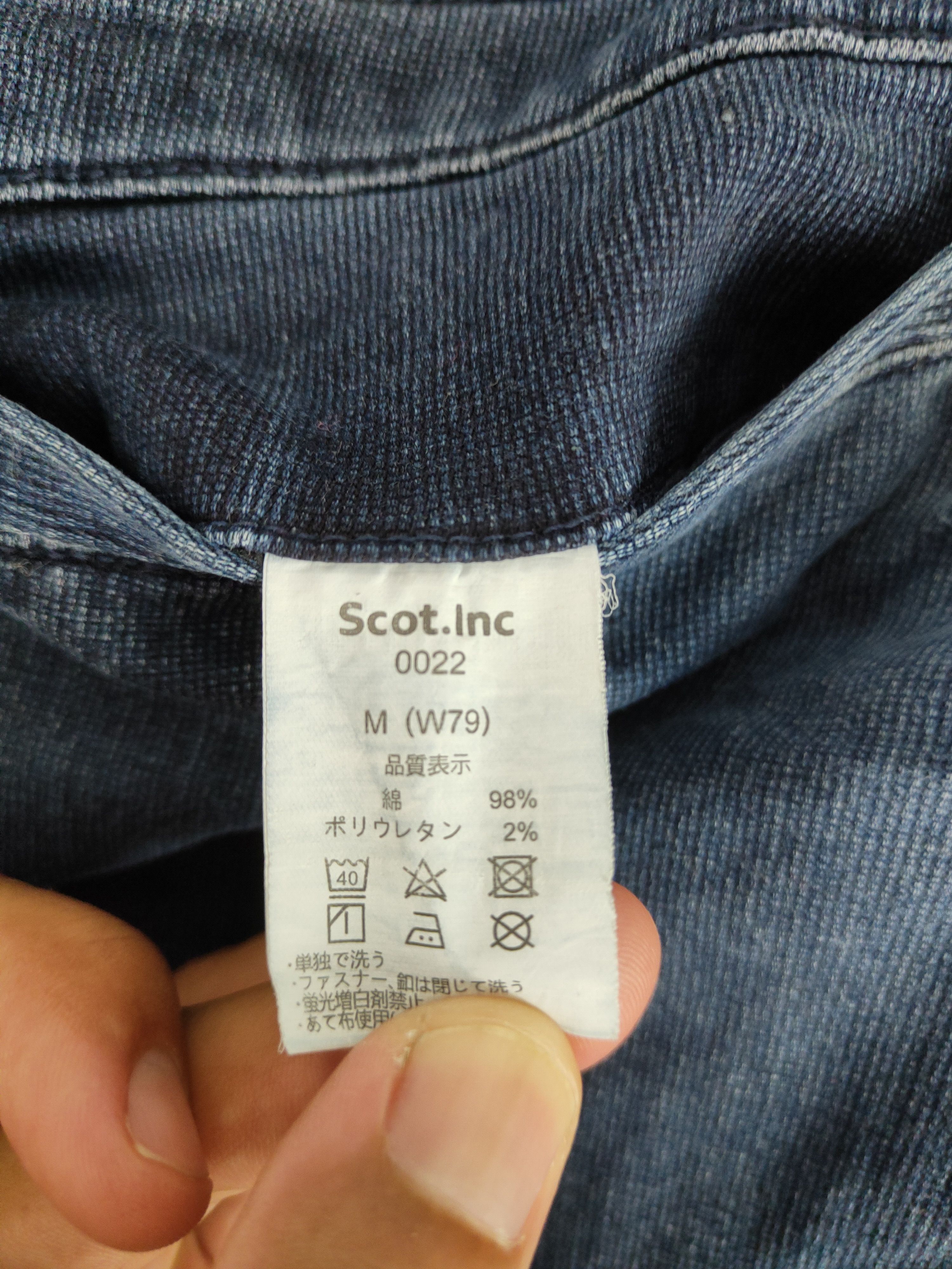 Japanese Brand Scot. Inc Blue multi pocket tactical jeans #4672 Size US 30 / EU 46 - 16 Thumbnail