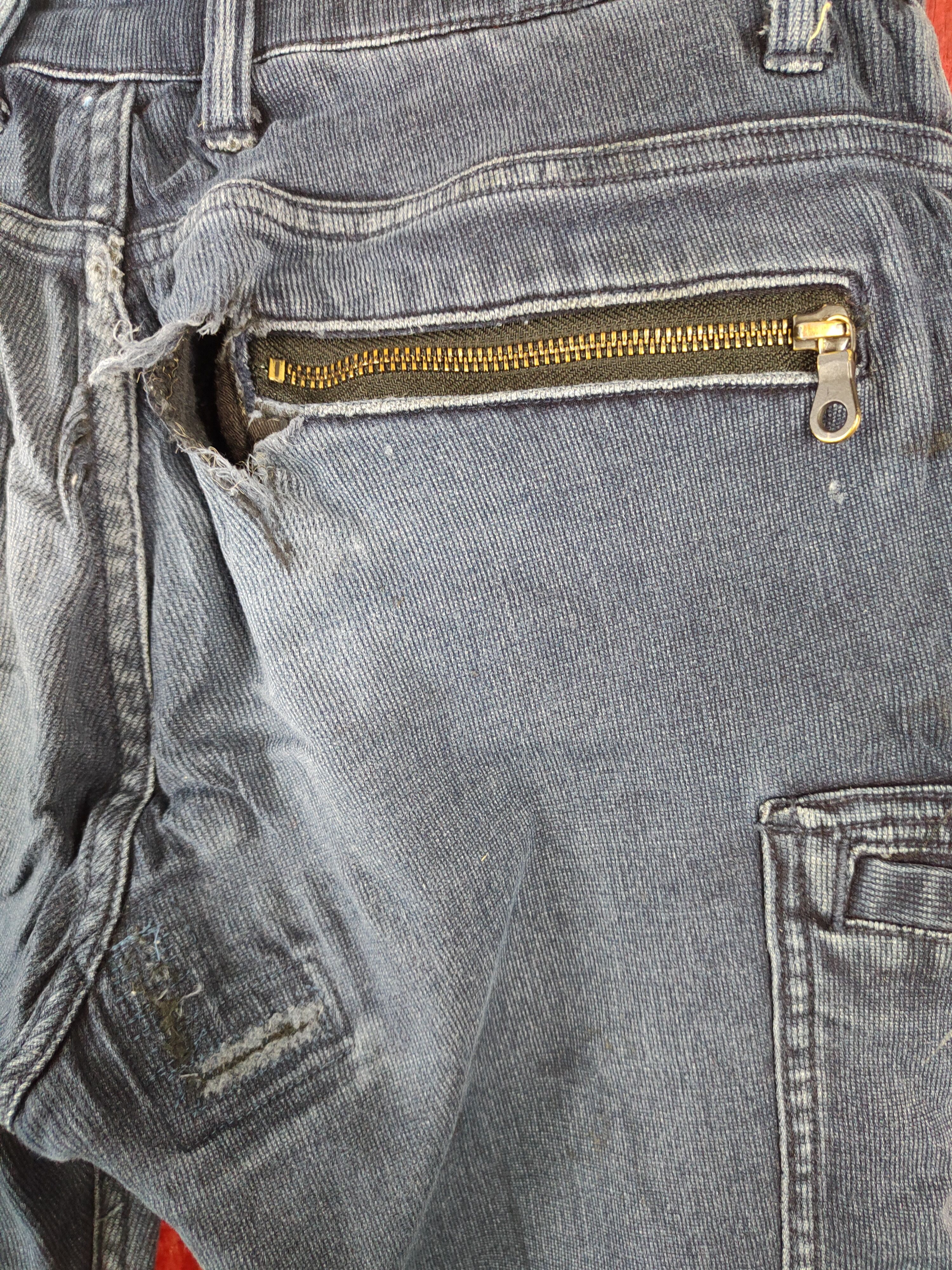 Japanese Brand Scot. Inc Blue multi pocket tactical jeans #4672 Size US 30 / EU 46 - 13 Thumbnail