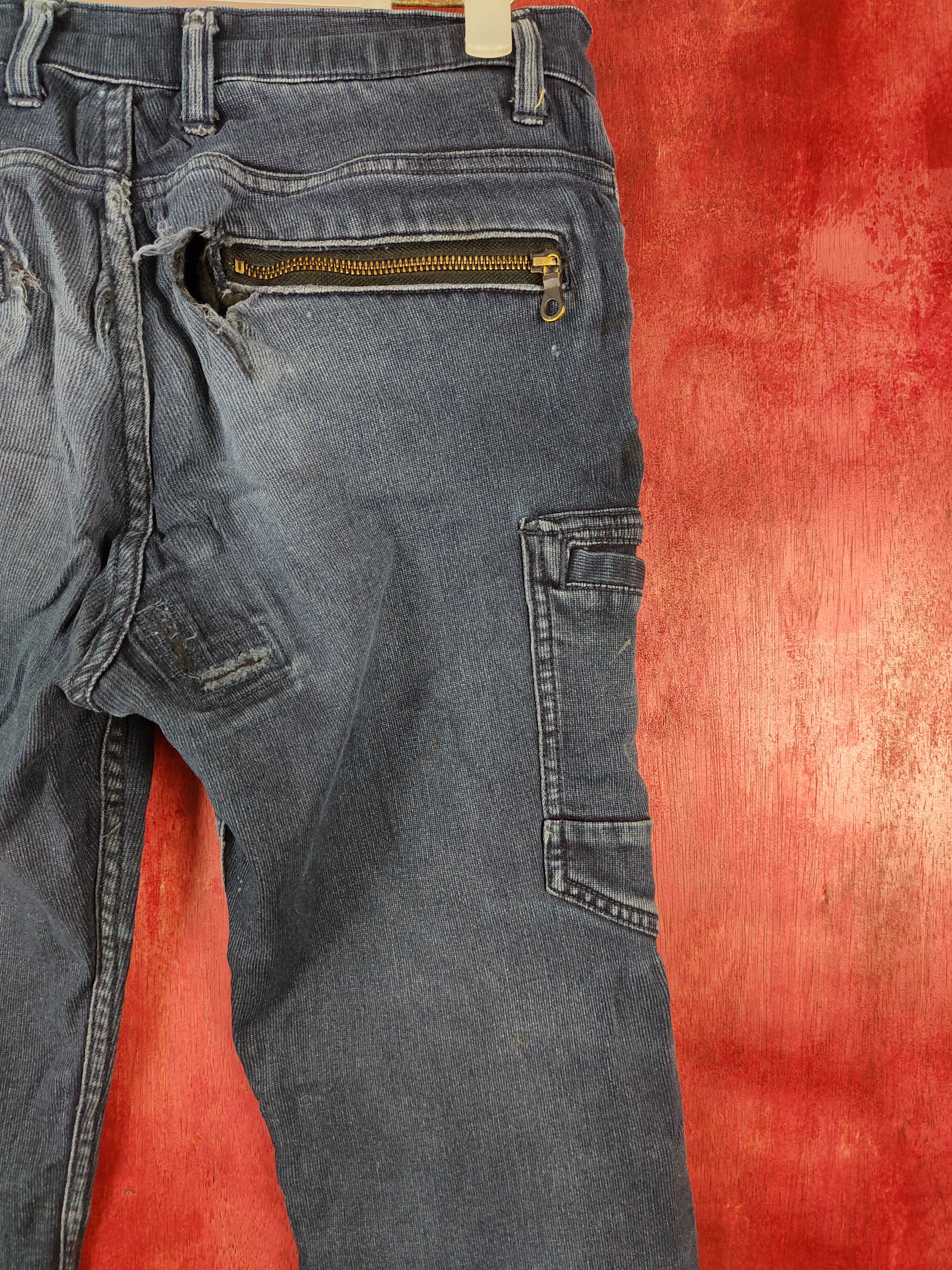 Japanese Brand Scot. Inc Blue multi pocket tactical jeans #4672 Size US 30 / EU 46 - 12 Thumbnail