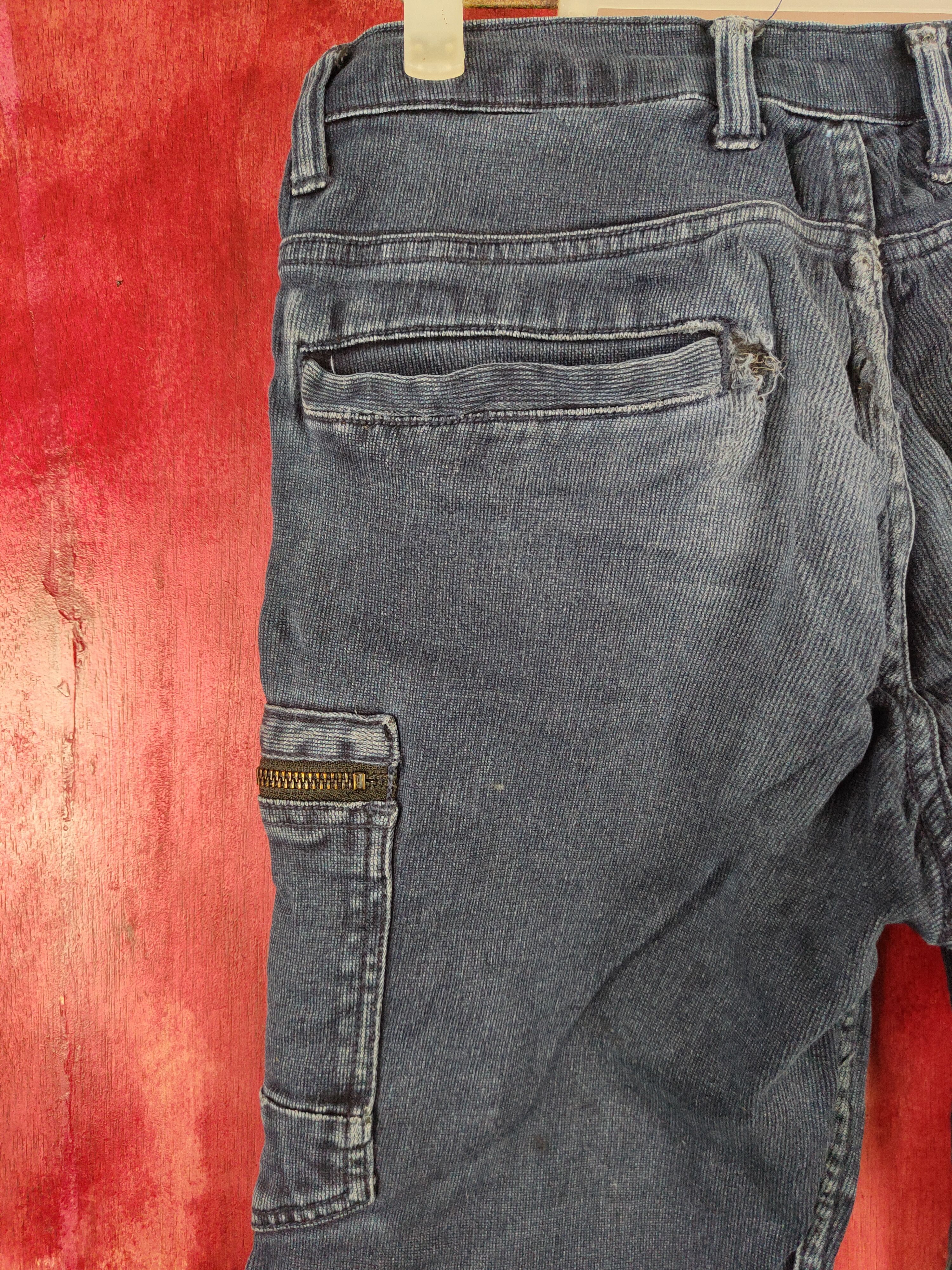 Japanese Brand Scot. Inc Blue multi pocket tactical jeans #4672 Size US 30 / EU 46 - 9 Thumbnail