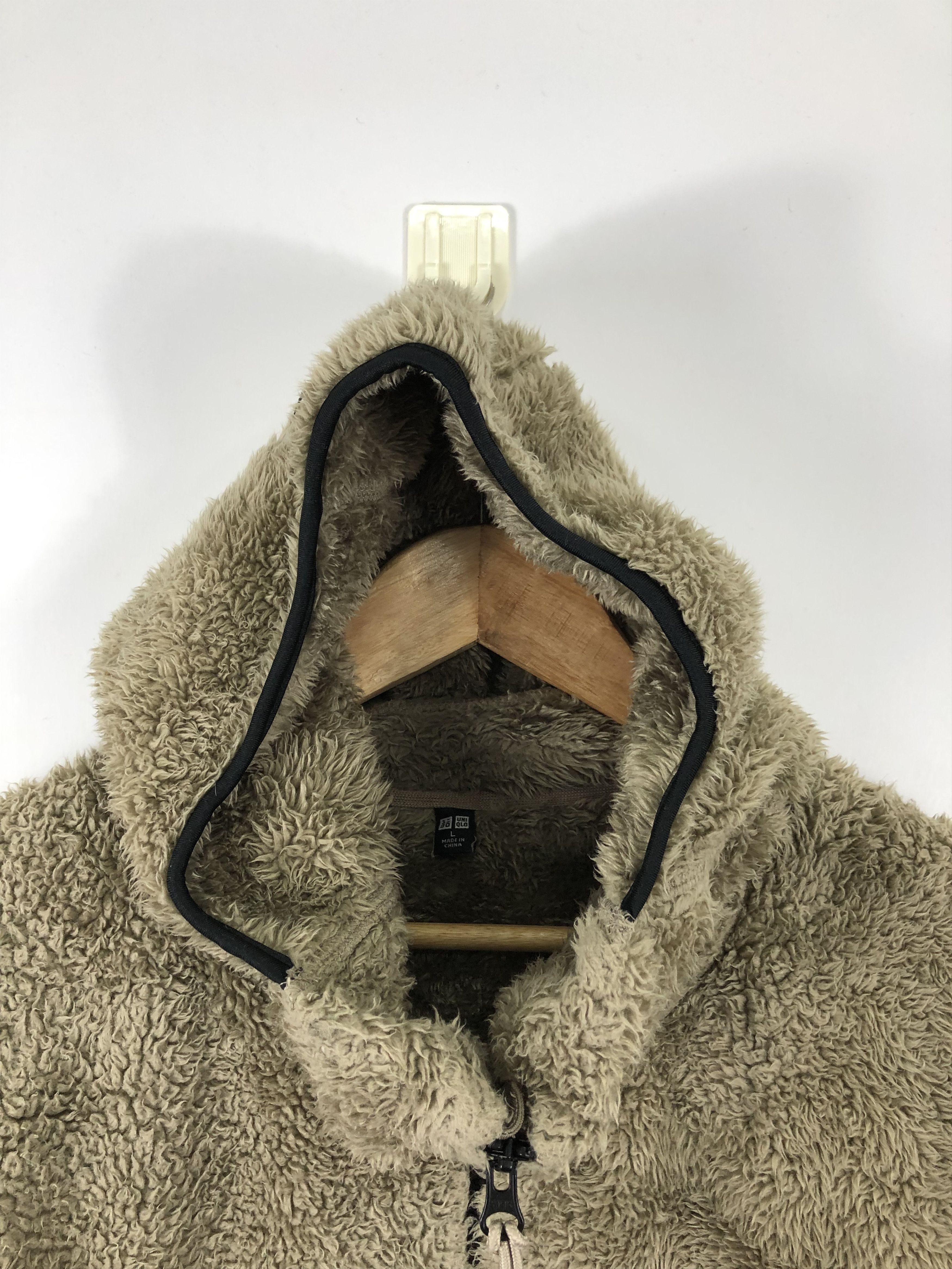 Japanese Brand × Uniqlo Japanese Brand Uniqlo Matted Fleece Hoodie Jacket Size US L / EU 52-54 / 3 - 6 Thumbnail