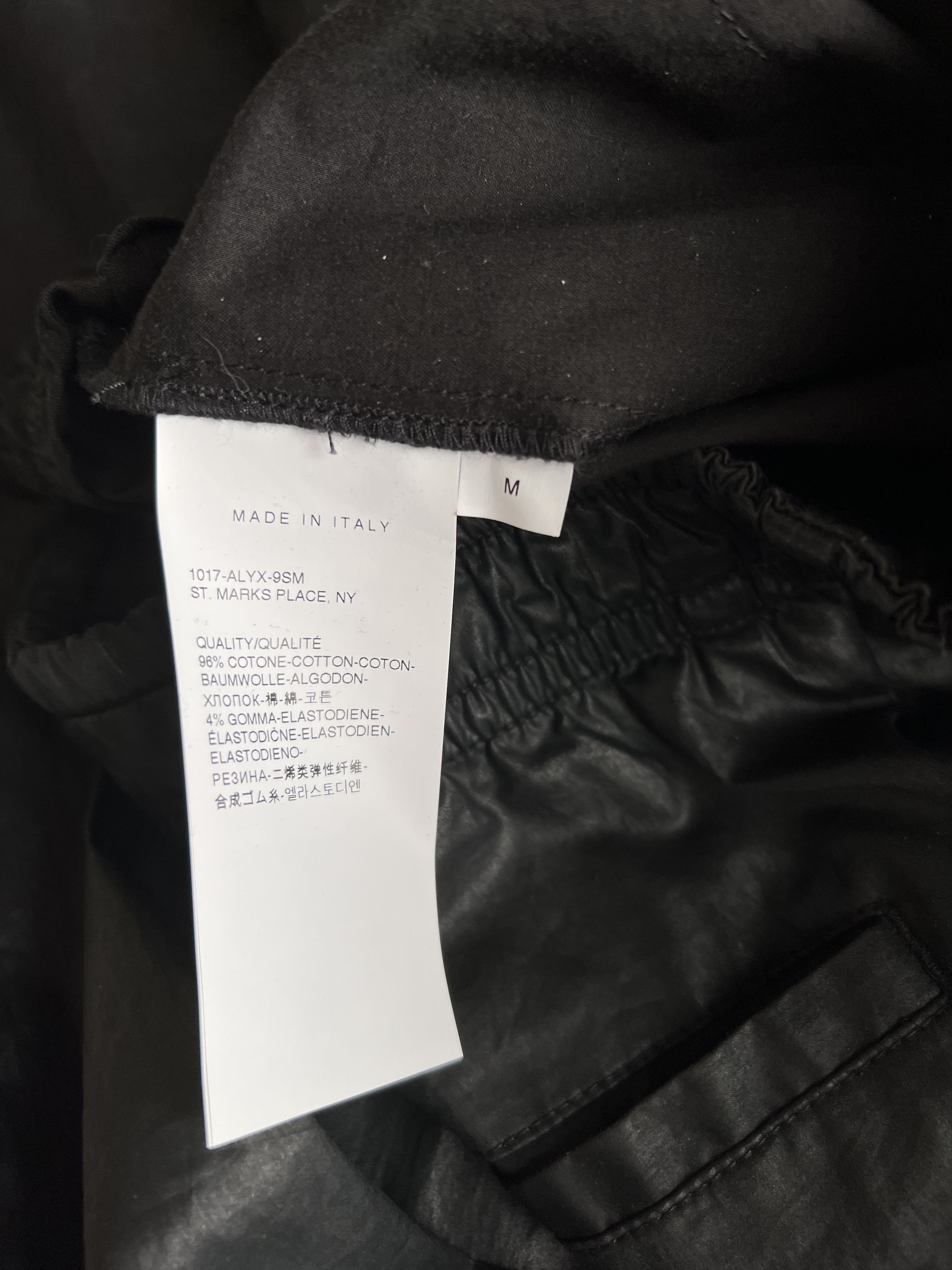 1017 ALYX 9SM 1017 Alyx 9SM Elasticated Coated Track Pants in Black Size US 32 / EU 48 - 8 Thumbnail