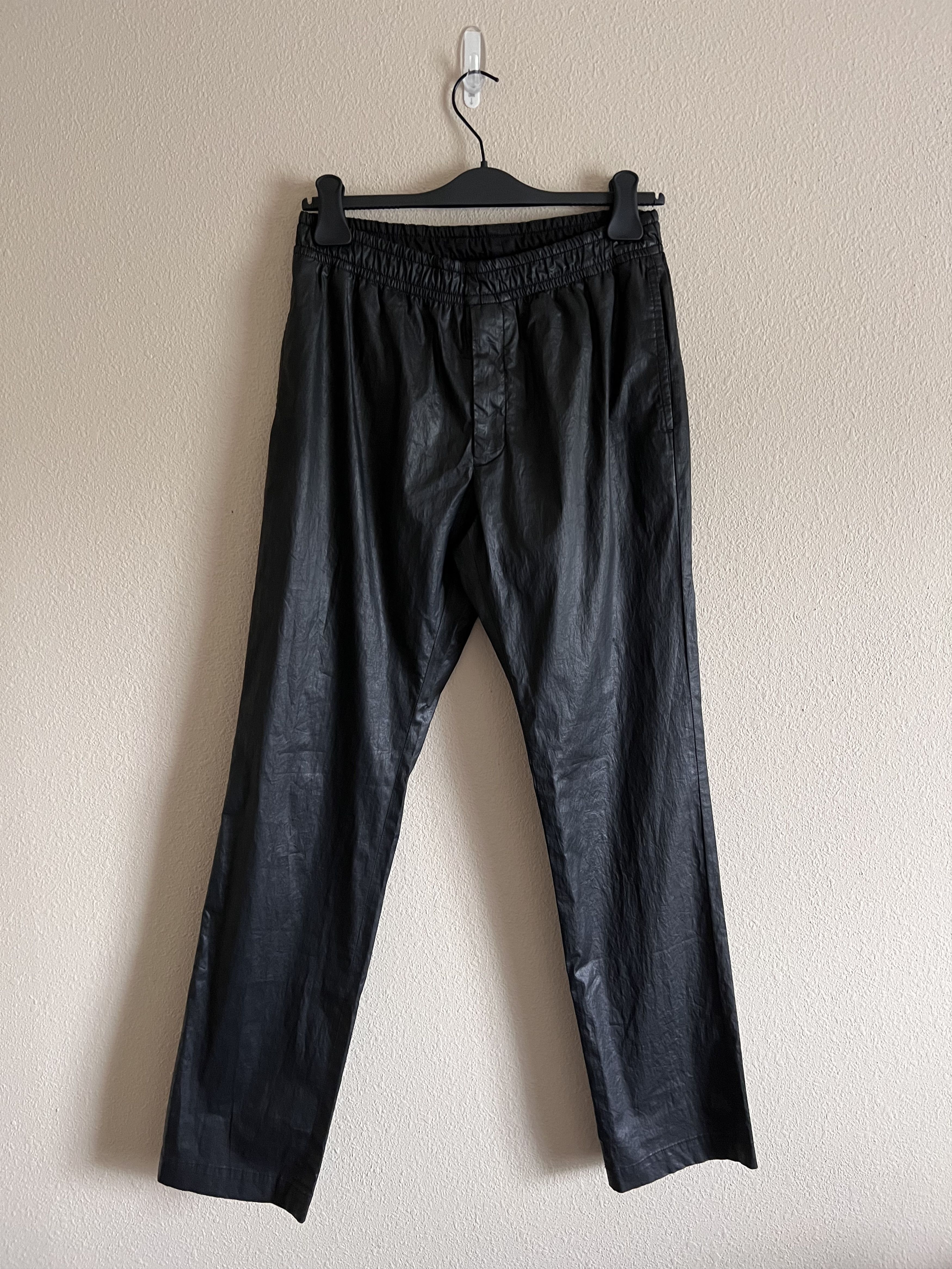 image of 1017 Alyx 9Sm Elasticated Coated Track Pants In Black, Men's (Size 32)