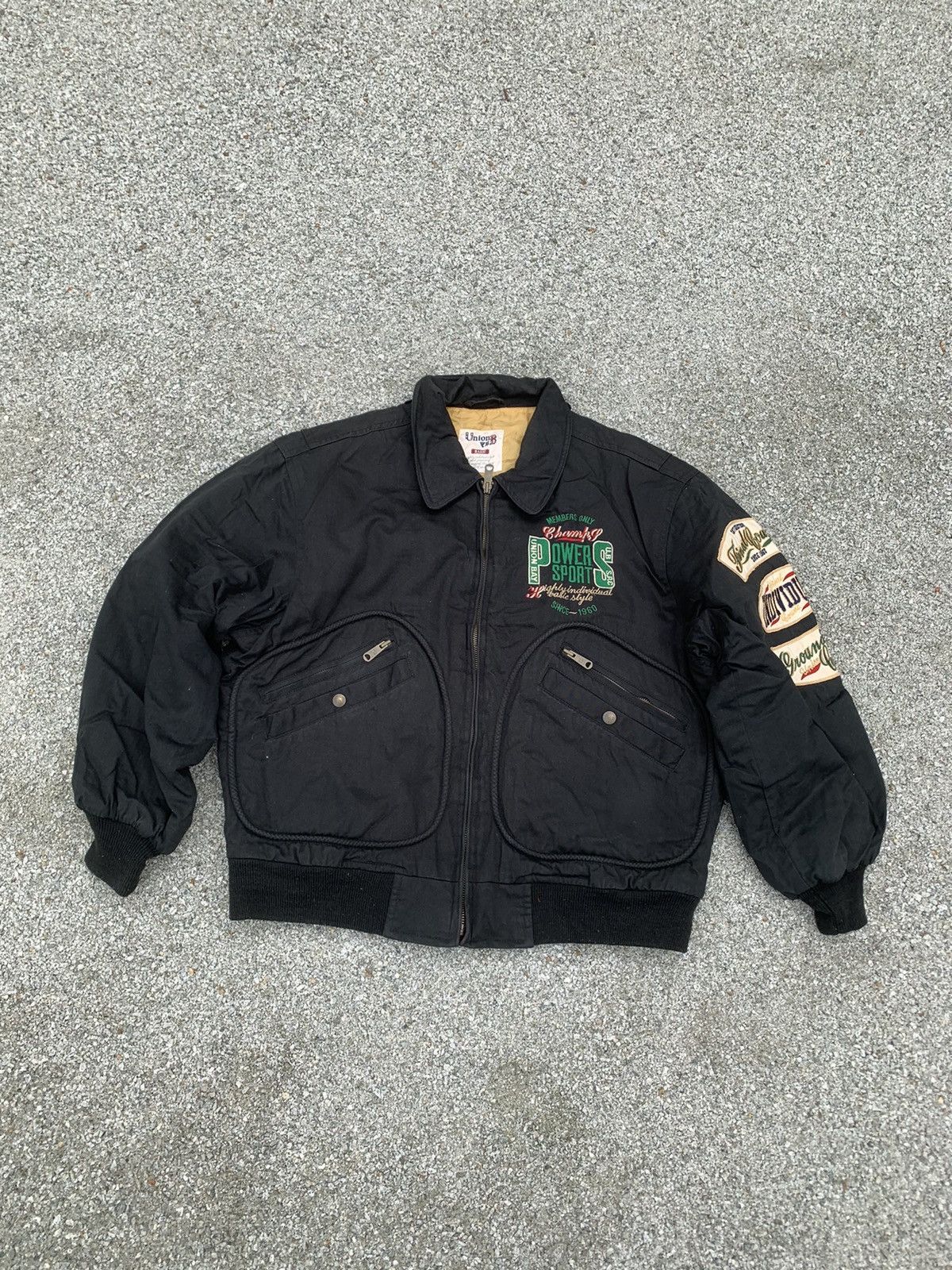 Vintage Vintage Union Bay Zipper Bomber Jacket Size US L / EU 52-54 / 3 - 1 Thumbnail