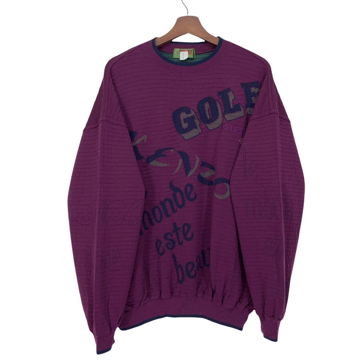 Kenzo Kenzo Golf Crewneck BigLogo Size US L / EU 52-54 / 3 - 2 Thumbnail