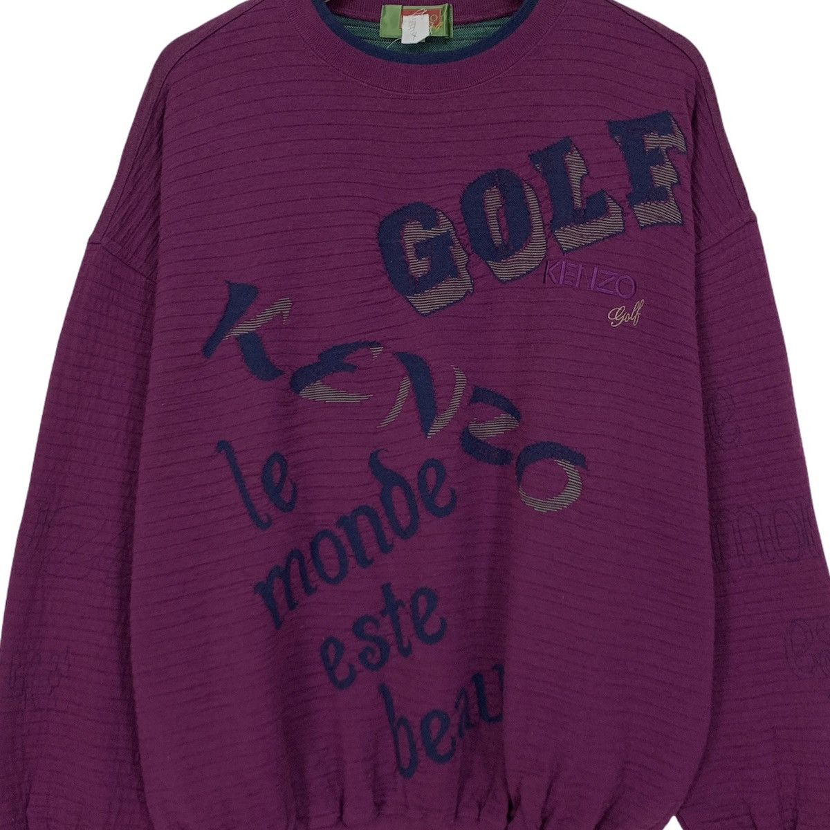 Kenzo Kenzo Golf Crewneck BigLogo Size US L / EU 52-54 / 3 - 5 Thumbnail