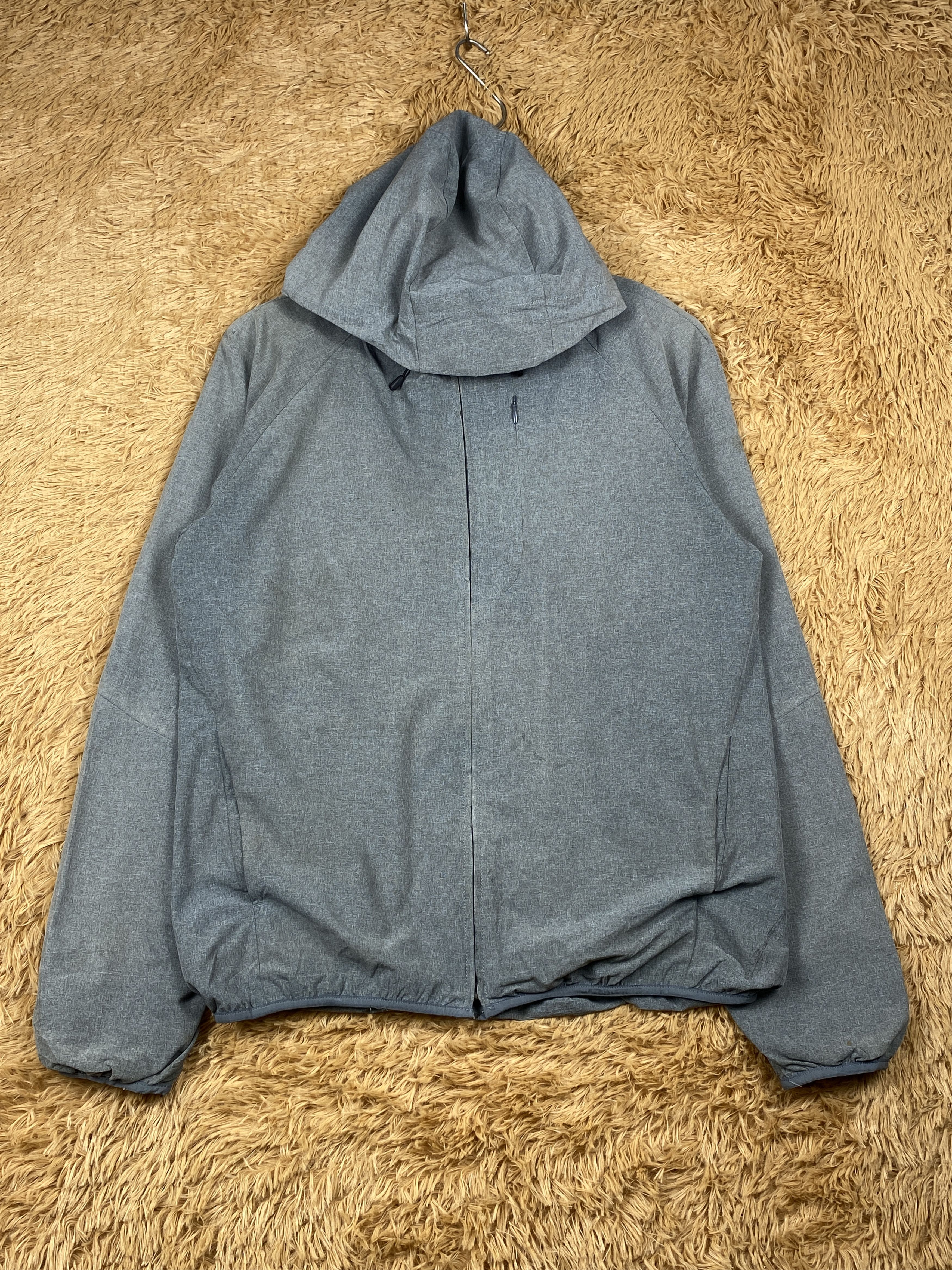 image of Gu Hoodie Zip Up Jacket in Grey, Men's (Size Small)