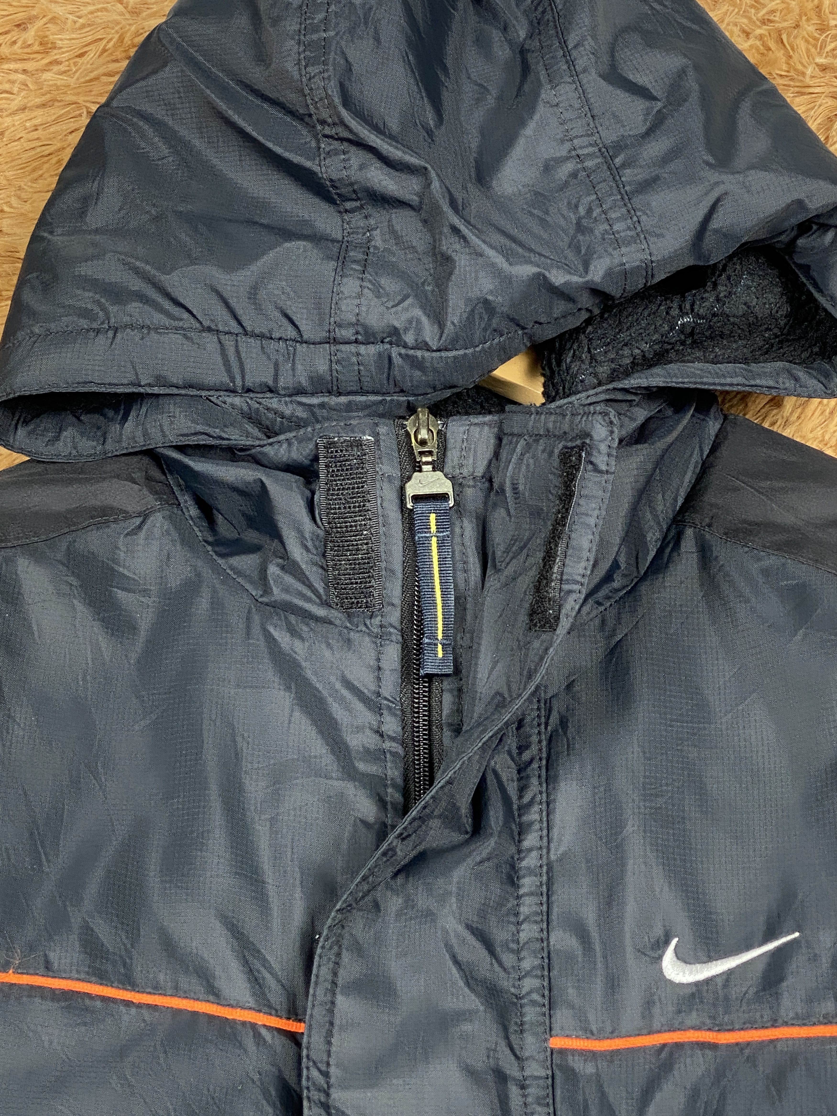 Nike Vintage Nike Swoosh Hoodie Sherpa Lining Jacket J1635 Size US S / EU 44-46 / 1 - 2 Thumbnail