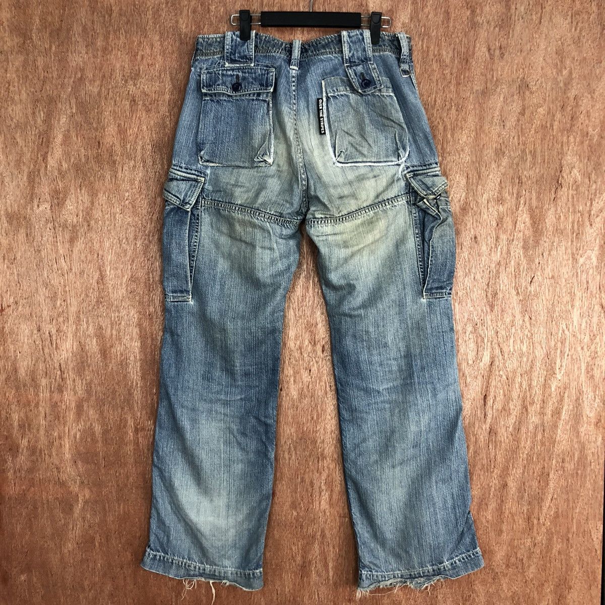 OVER THE STRiPES Over The Stripes patchwork distressed Denim Jeans #c632DL Size US 30 / EU 46 - 8 Thumbnail