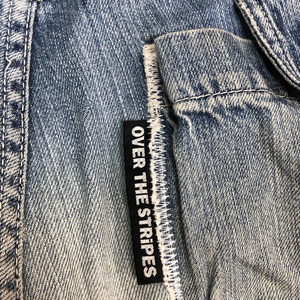 OVER THE STRiPES Over The Stripes patchwork distressed Denim Jeans #c632DL Size US 30 / EU 46 - 11 Thumbnail