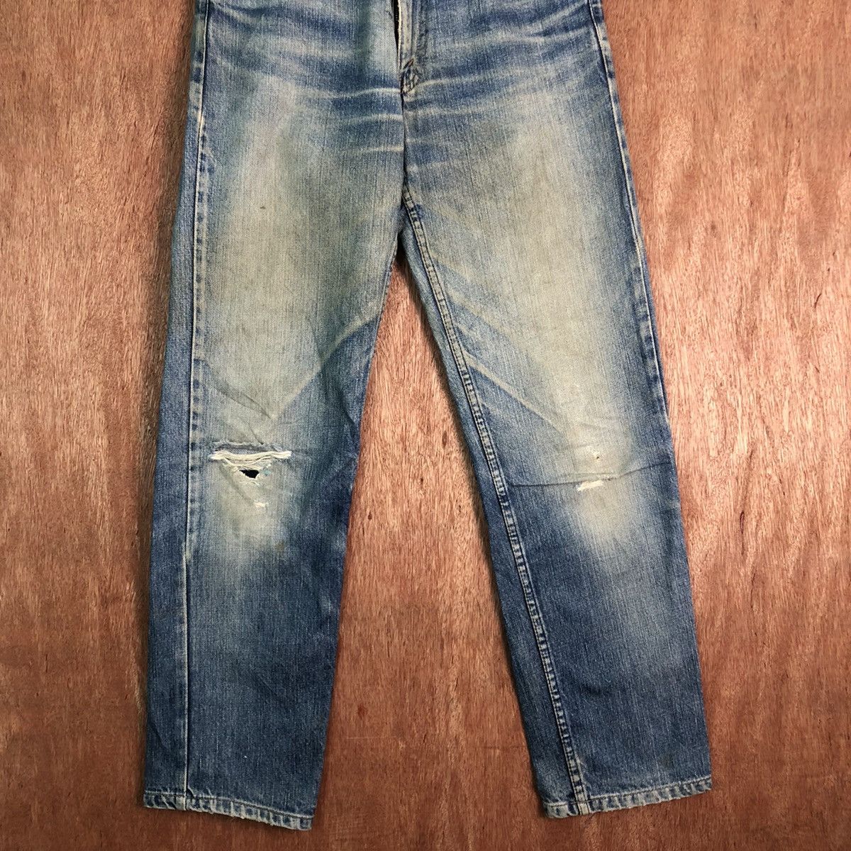 Levi's DLL Levi's Strauss Blue Disstressed Denim Jeans Pants #c240 Size US 30 / EU 46 - 3 Thumbnail
