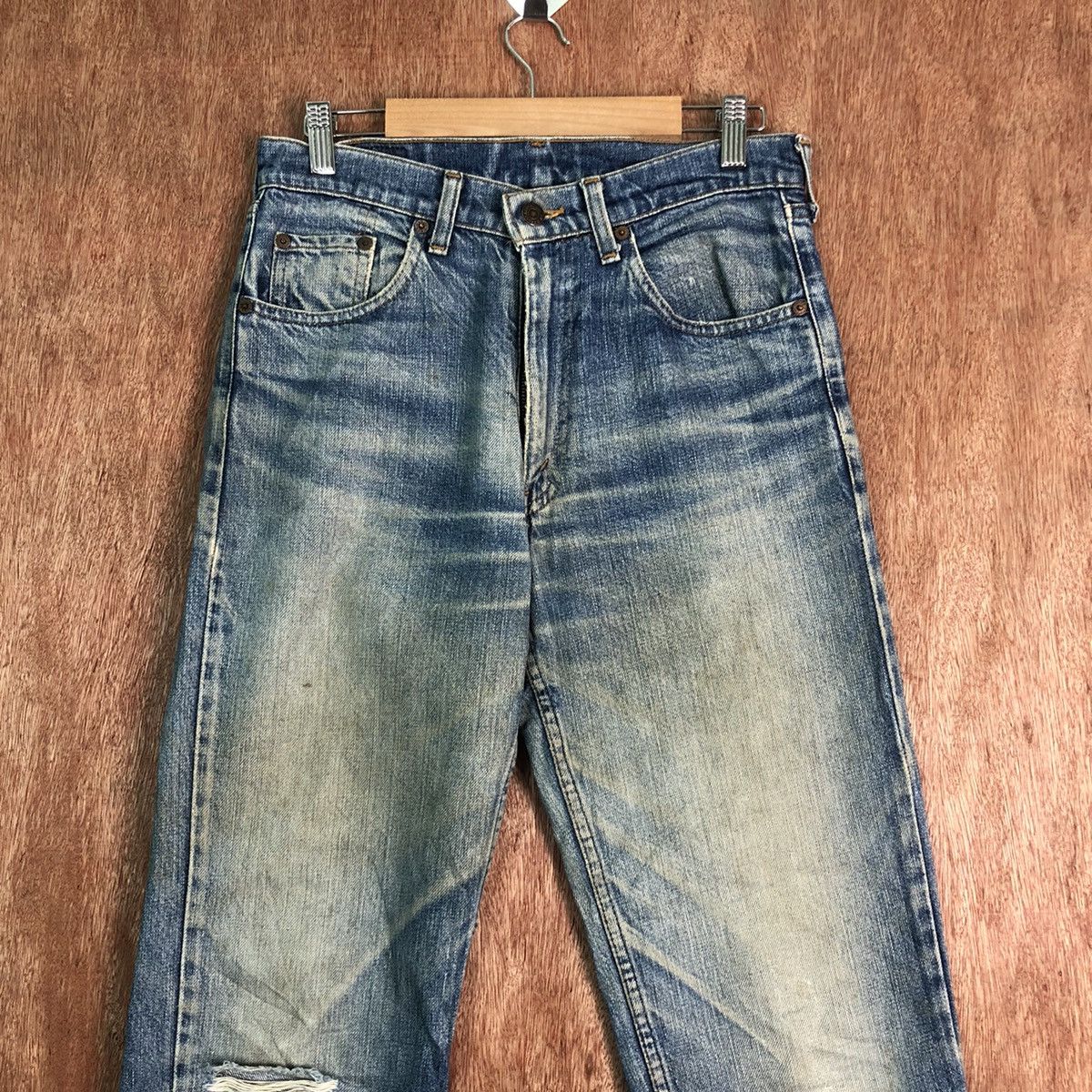 Levi's DLL Levi's Strauss Blue Disstressed Denim Jeans Pants #c240 Size US 30 / EU 46 - 2 Thumbnail