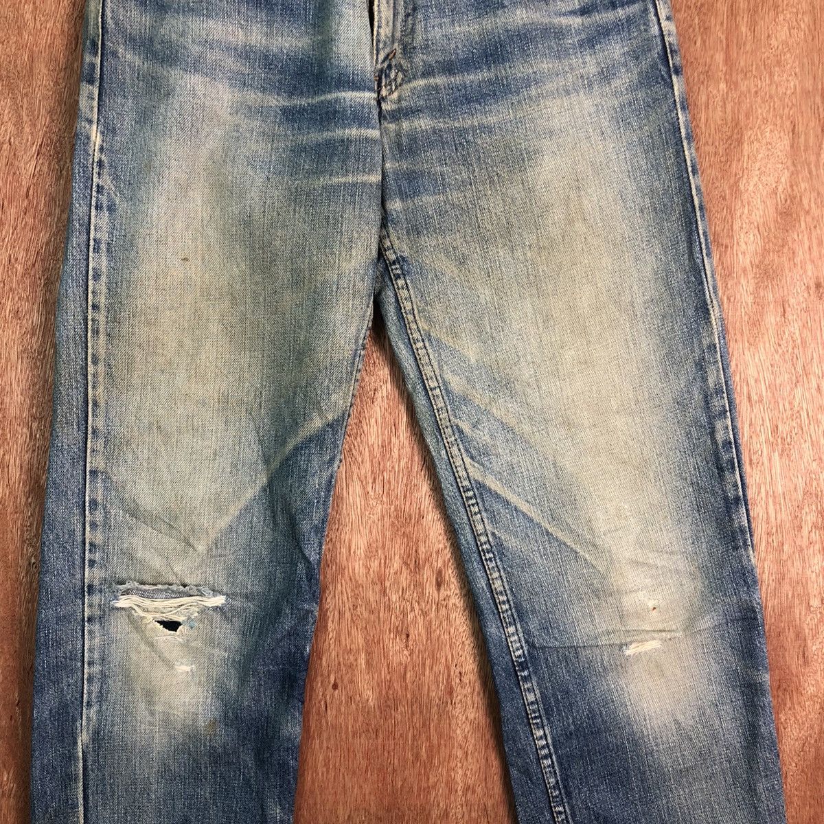 Levi's DLL Levi's Strauss Blue Disstressed Denim Jeans Pants #c240 Size US 30 / EU 46 - 4 Thumbnail