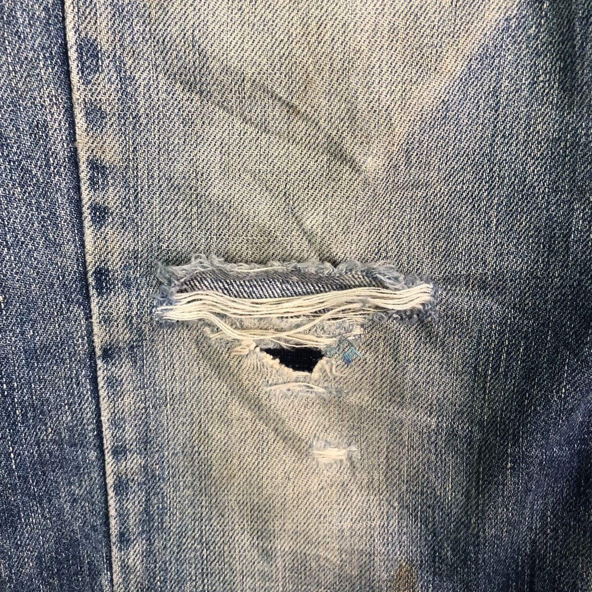 Levi's DLL Levi's Strauss Blue Disstressed Denim Jeans Pants #c240 Size US 30 / EU 46 - 5 Thumbnail
