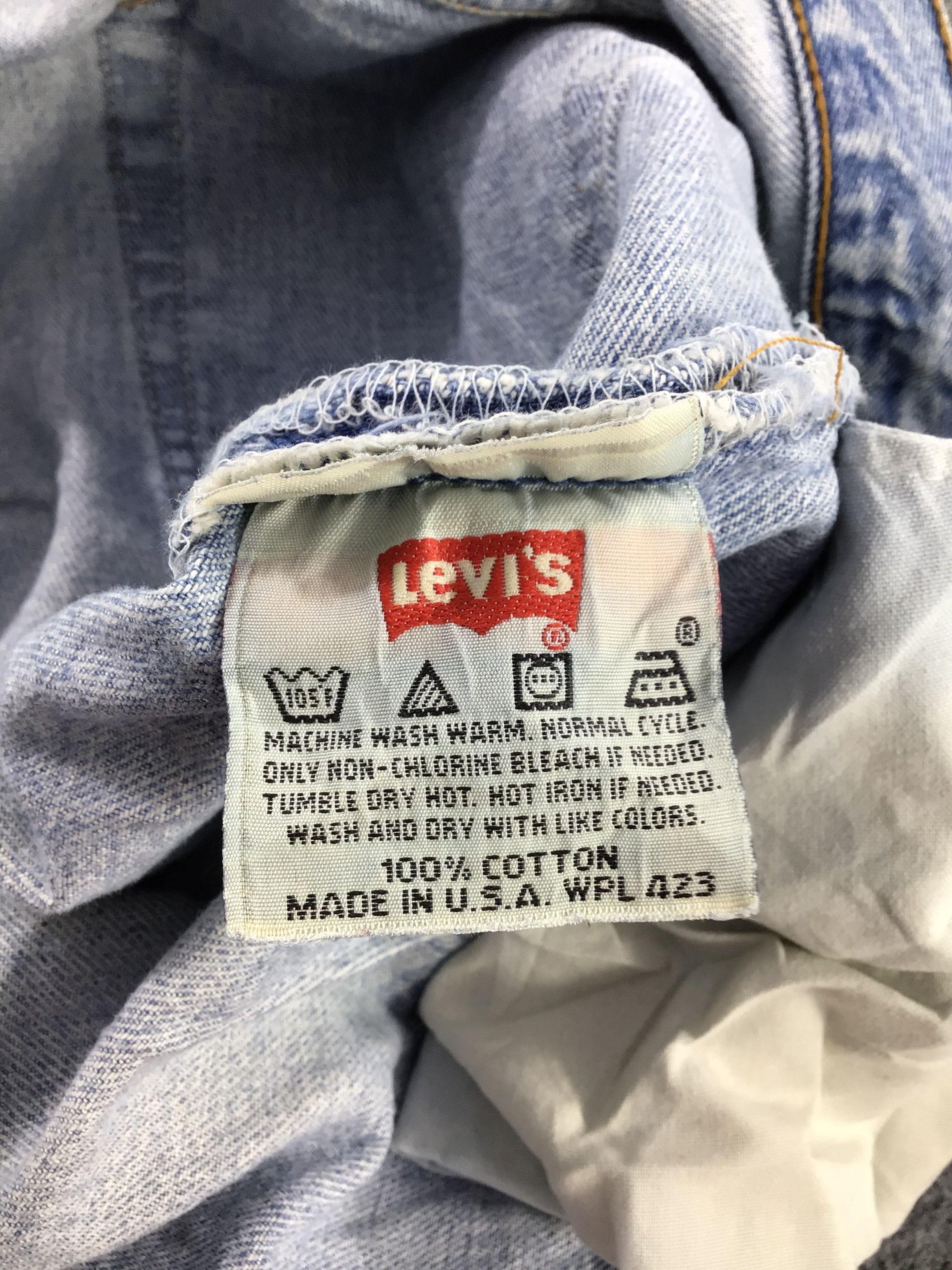 Levi's × Vintage Vintage 90s Light Wash Levis Jeans Lot 501 -JM510 Size US 34 / EU 50 - 10 Thumbnail