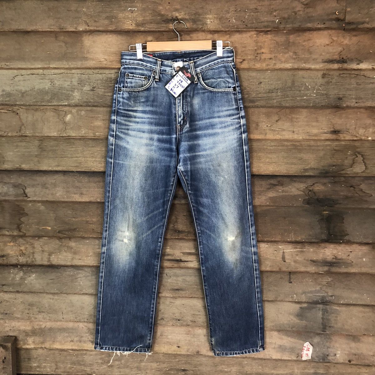 Edwin Edwin Distressed Denim vintage Pants #5124 Size US 27 - 1 Thumbnail