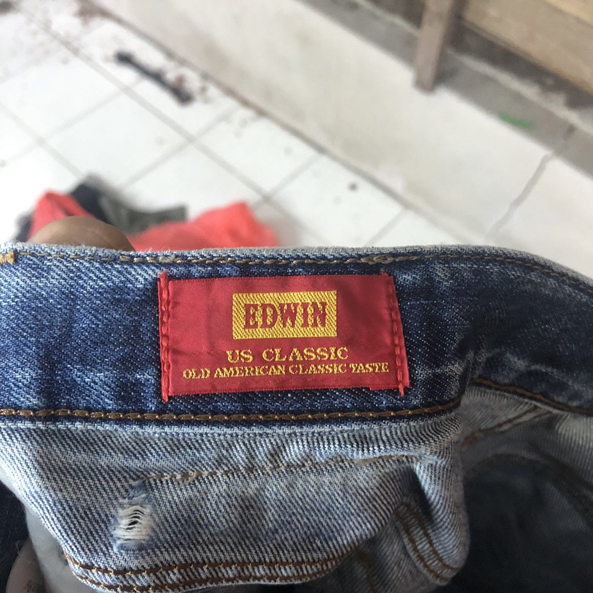 Edwin Edwin Distressed Denim vintage Pants #5124 Size US 27 - 17 Thumbnail