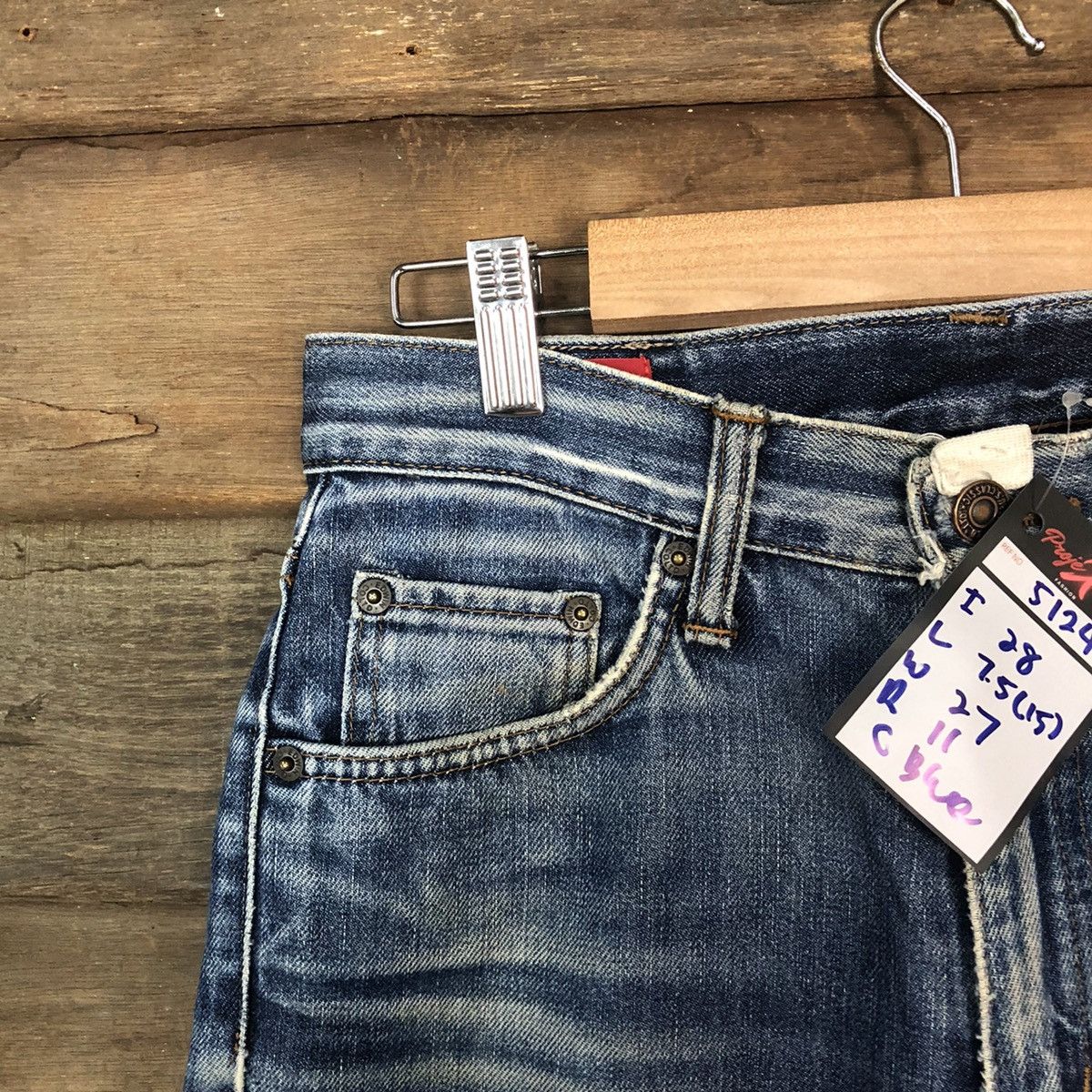 Edwin Edwin Distressed Denim vintage Pants #5124 Size US 27 - 4 Thumbnail