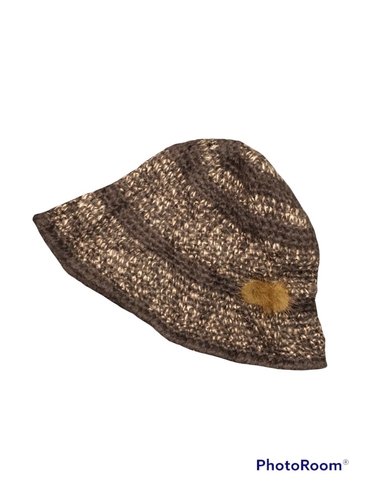 Vintage Wool hat with furr elegance style Size ONE SIZE - 3 Thumbnail