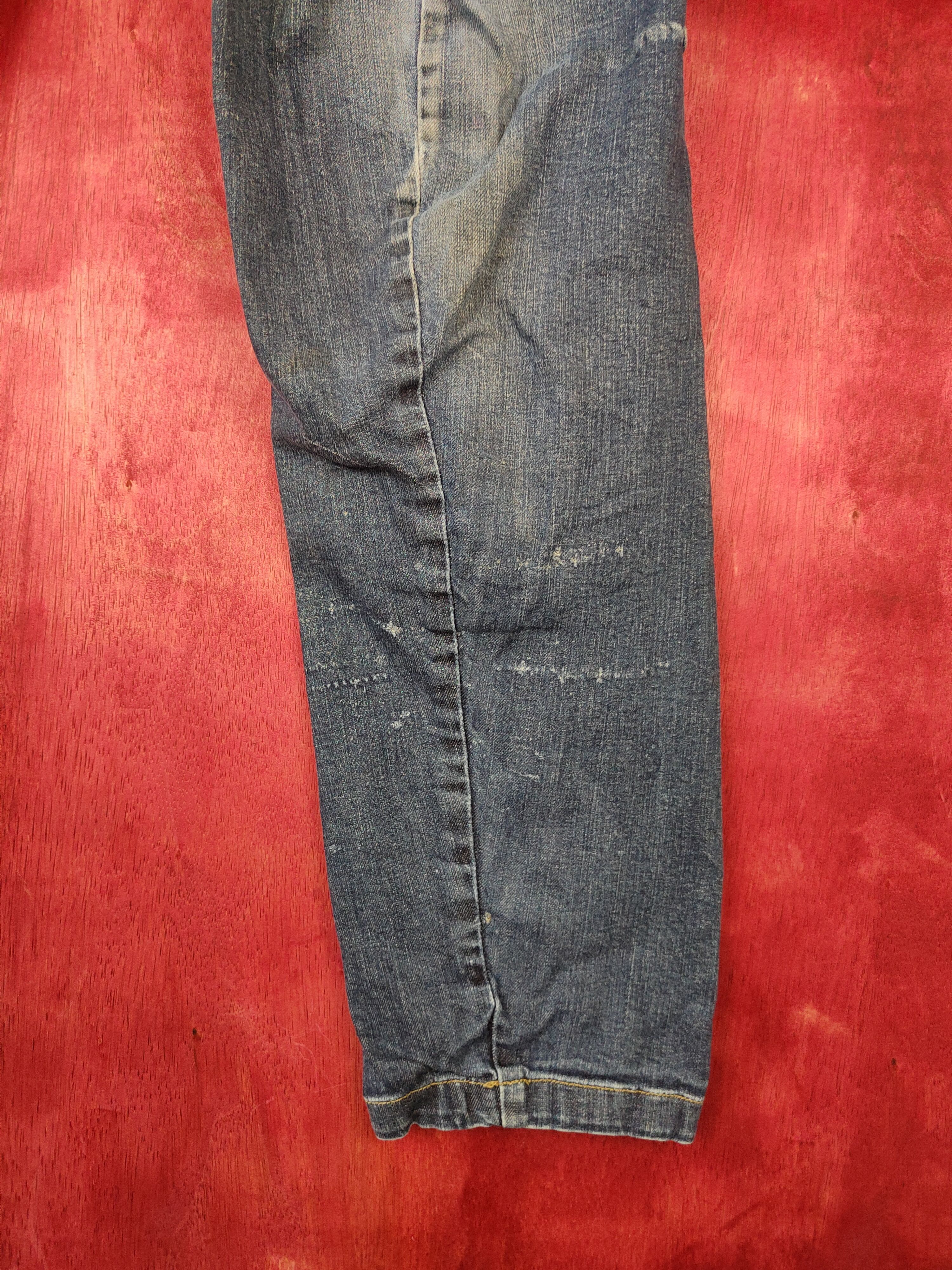 Japanese Brand Even River Blue multi pocket tactical cargo Jeans #4936 Size US 34 / EU 50 - 8 Thumbnail