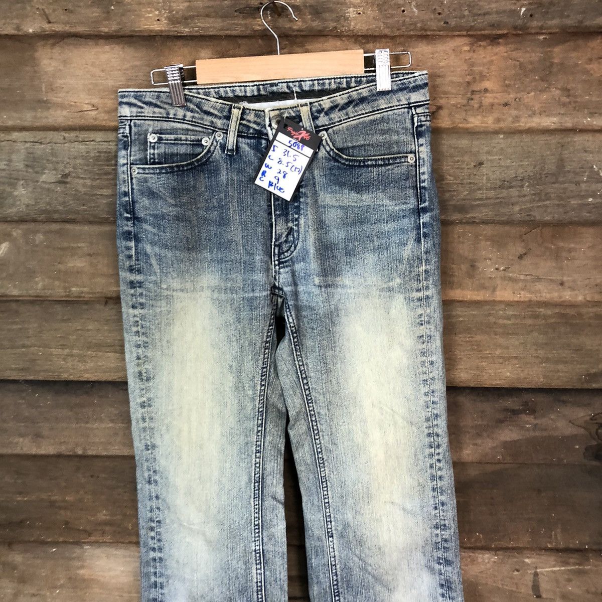 Faded Glory Japanese Brand Blue Diatressed Denim Pants #5088 Size 28" / US 6 / IT 42 - 2 Thumbnail