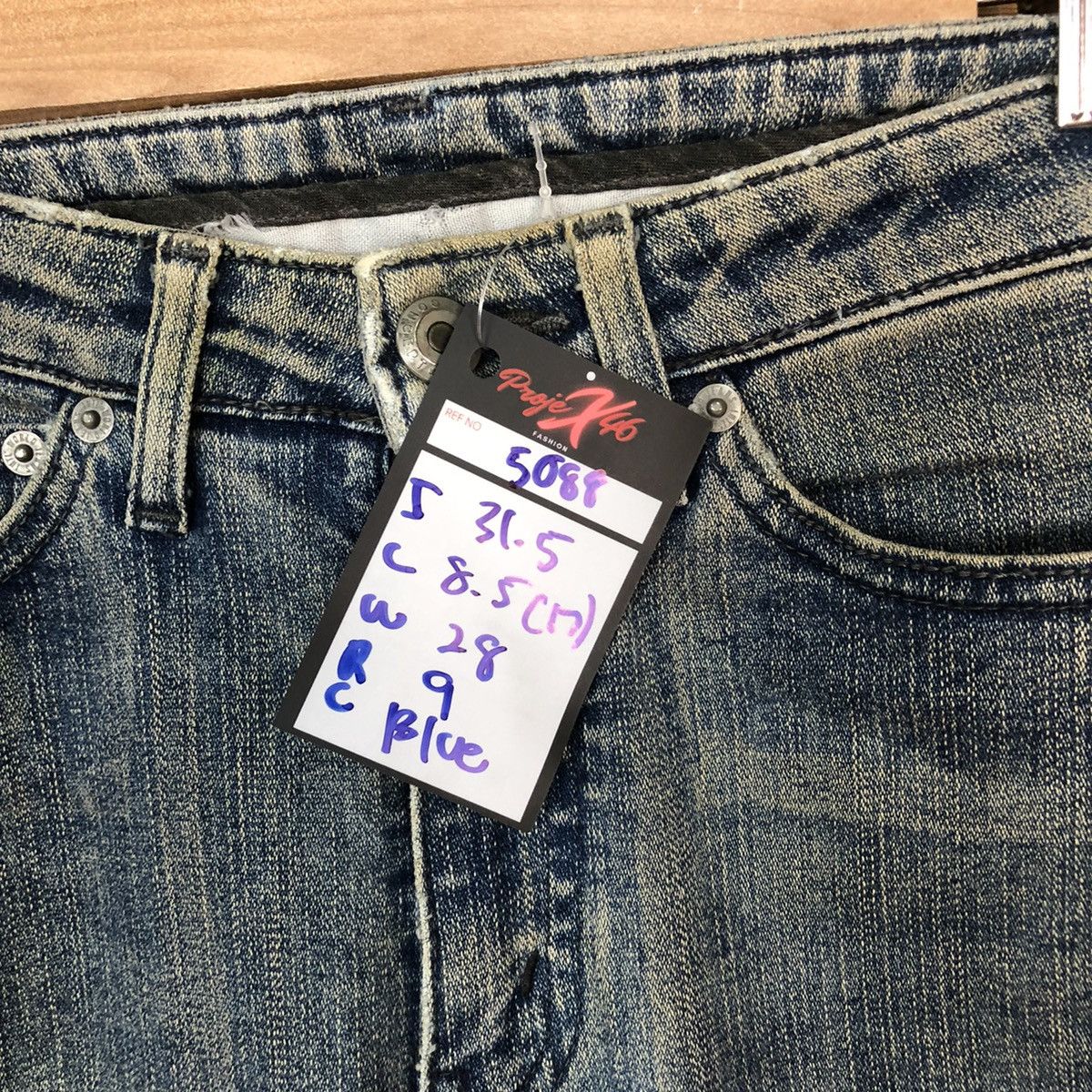 Faded Glory Japanese Brand Blue Diatressed Denim Pants #5088 Size 28" / US 6 / IT 42 - 6 Thumbnail