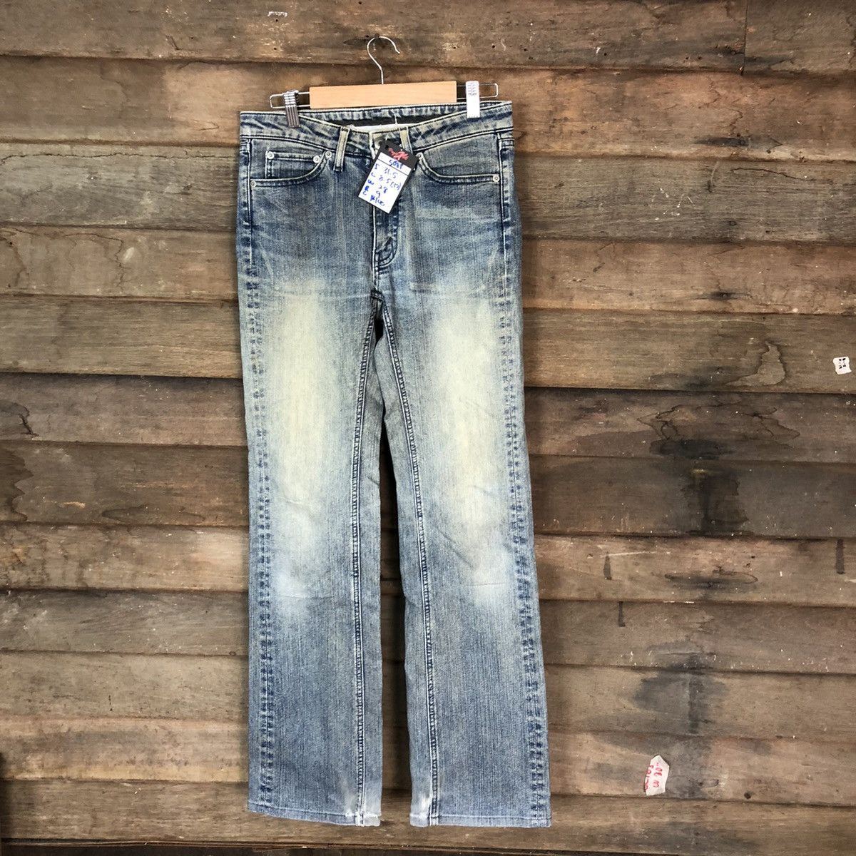 Faded Glory Japanese Brand Blue Diatressed Denim Pants #5088 Size 28" / US 6 / IT 42 - 1 Thumbnail