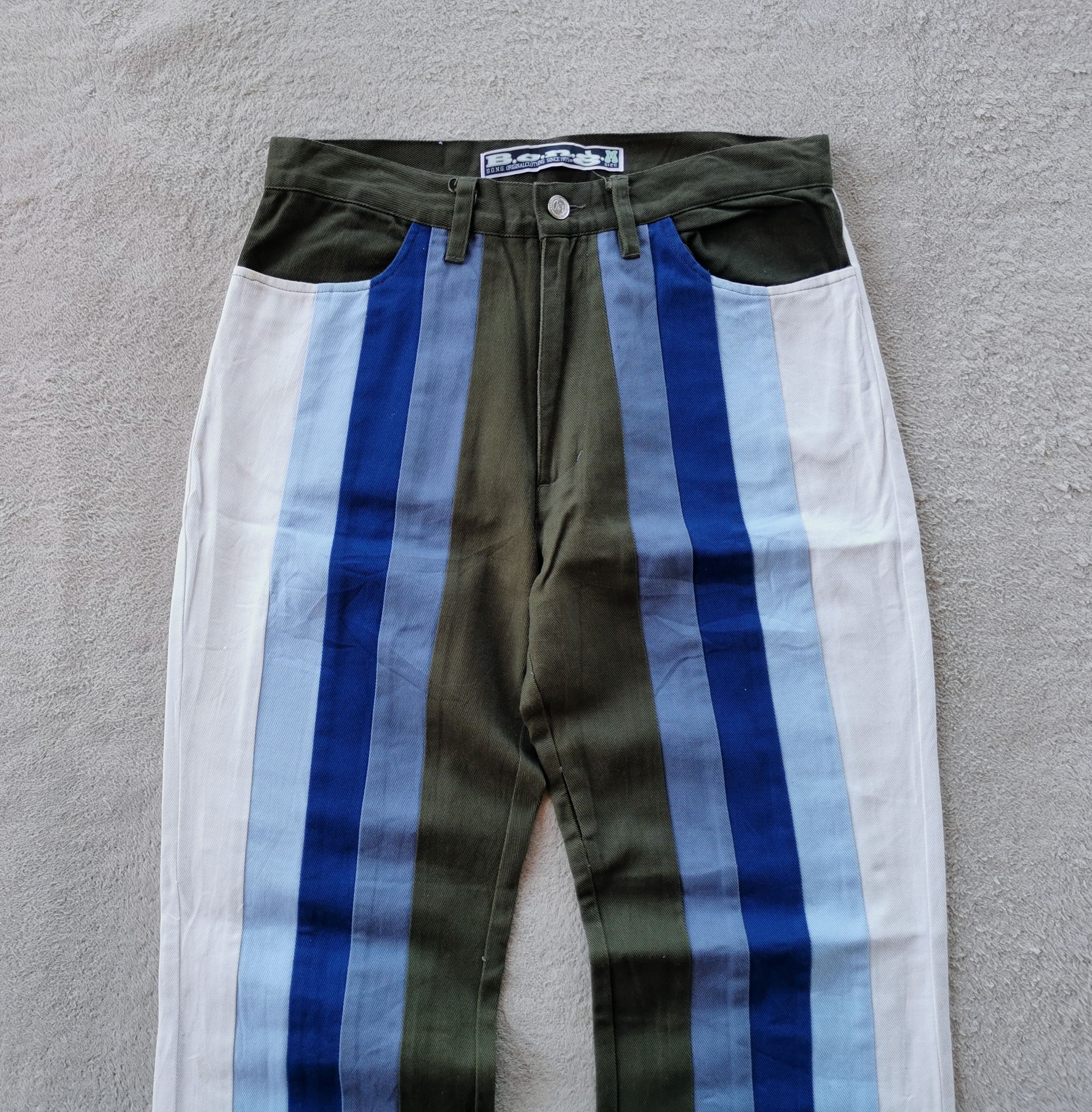 Vintage × Y/Project Vintage BONG Clothing Brand Striped Jeans Size US 31 - 1 Thumbnail