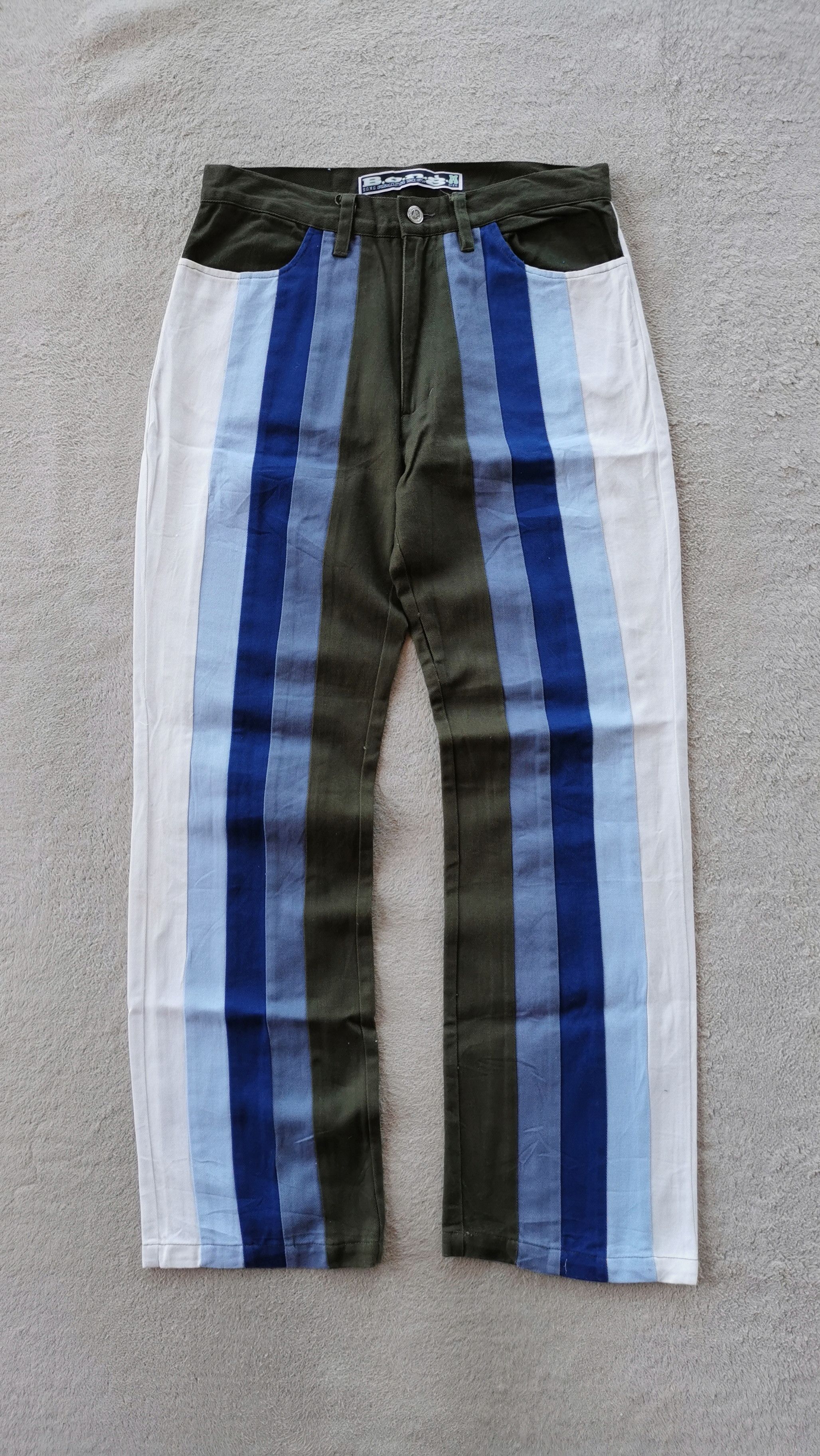 Vintage × Y/Project Vintage BONG Clothing Brand Striped Jeans Size US 31 - 2 Thumbnail