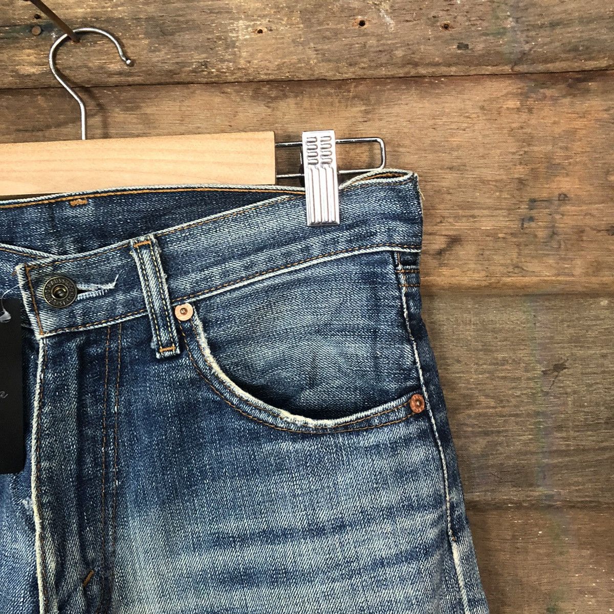 Levi's 502 Levis Blue vintage Distressed Denim Pants #5117 Size US 28 / EU 44 - 5 Thumbnail