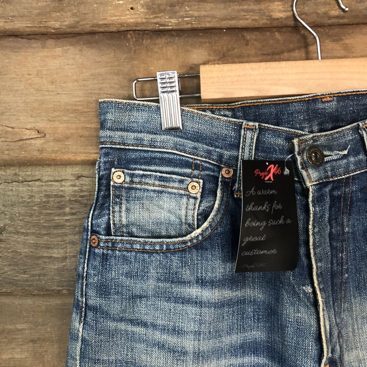 Levi's 502 Levis Blue vintage Distressed Denim Pants #5117 Size US 28 / EU 44 - 4 Thumbnail