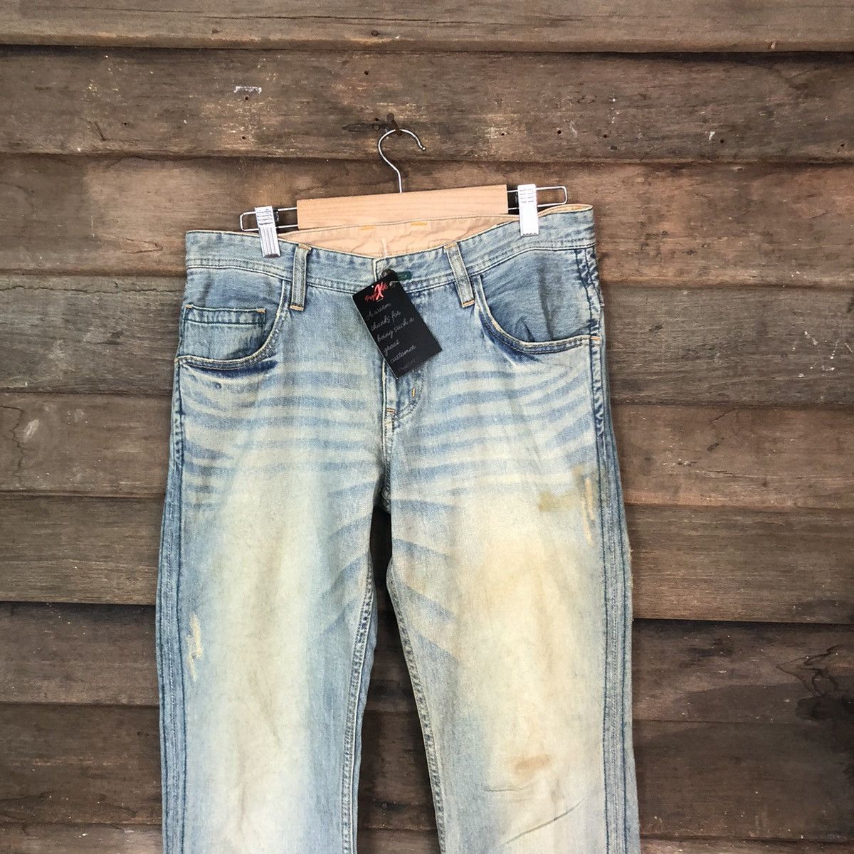 ADAM ET ROPE Adam Et Rope faded Blue Distressed Denim #5111 Size US 30 / EU 46 - 2 Thumbnail