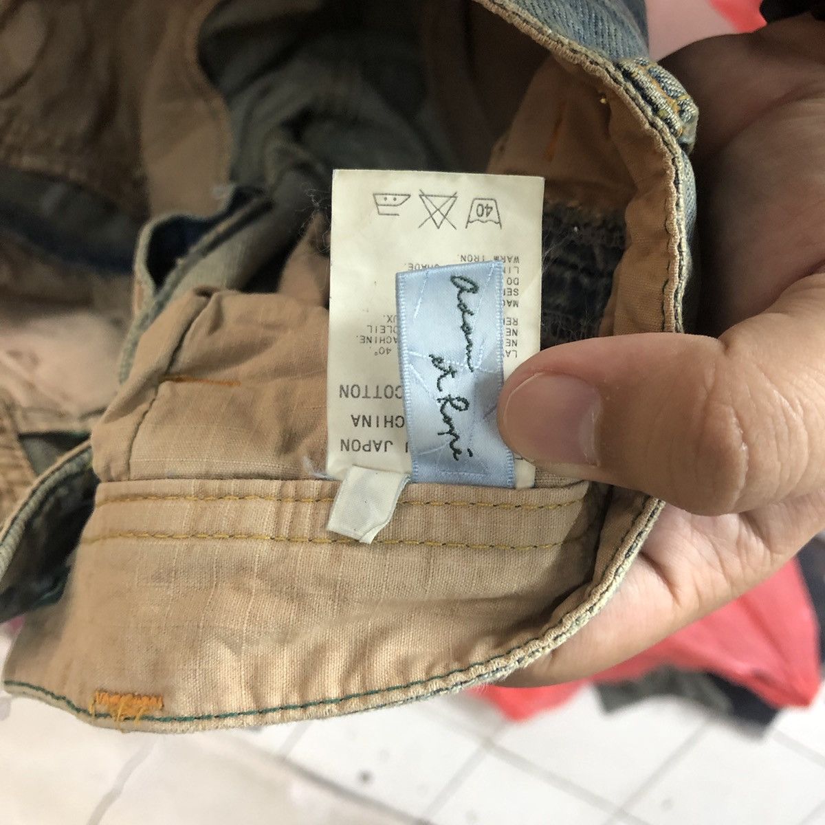 ADAM ET ROPE Adam Et Rope faded Blue Distressed Denim #5111 Size US 30 / EU 46 - 14 Thumbnail